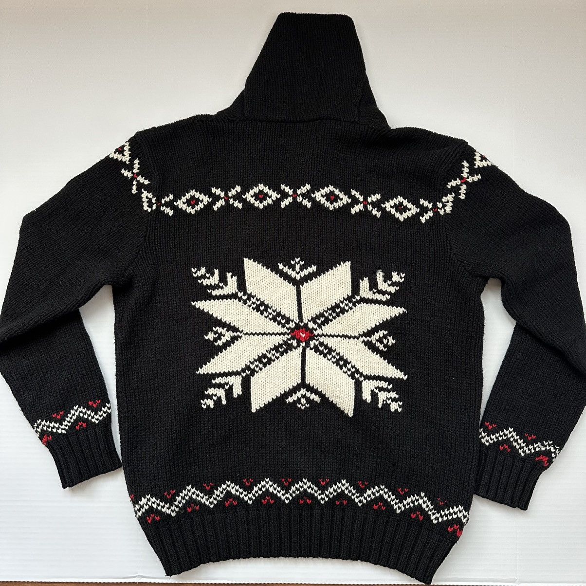 Polo Ralph Lauren Vintage Polo Ralph Lauren Snowflake Cashmere Blend Sweater Size US L / EU 52-54 / 3 - 3 Thumbnail