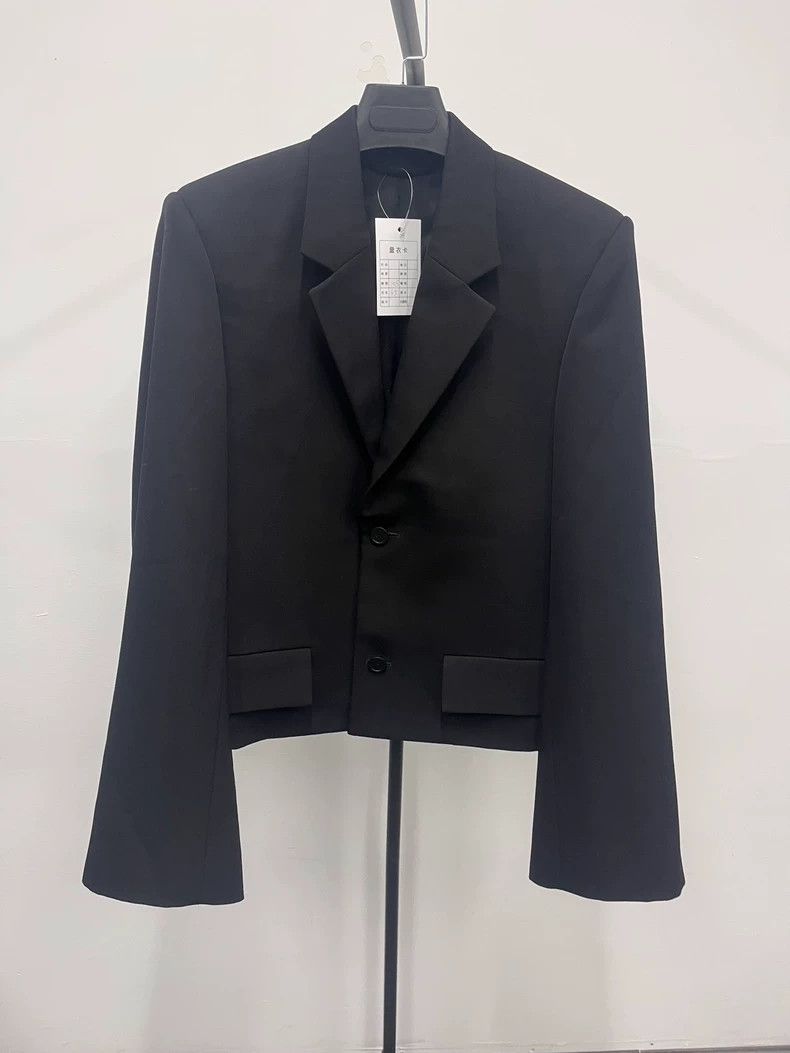 Balenciaga Balenciaga Black Single-Button Suit Jacket - dmc Size US S / EU 44-46 / 1 - 1 Thumbnail