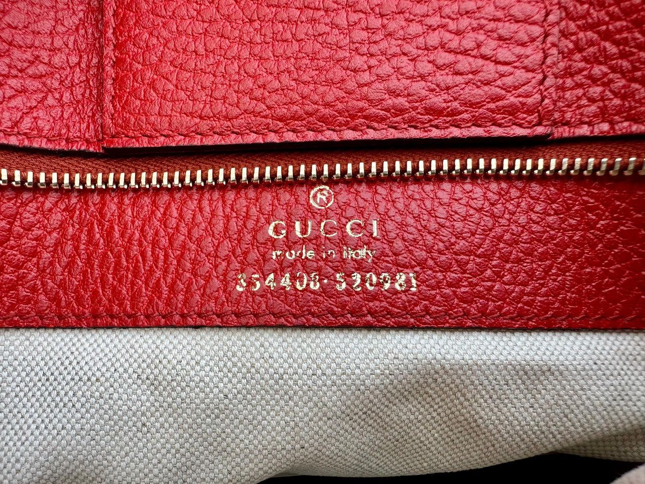 Gucci Authentic Gucci Swing Leather Medium Tote Bag Size ONE SIZE - 9 Thumbnail