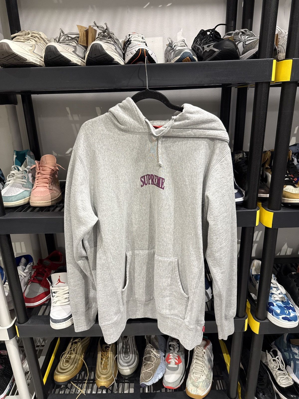 Supreme Supreme Glitter Arc Hoodie Grey Size US XL / EU 56 / 4 - 1 Thumbnail