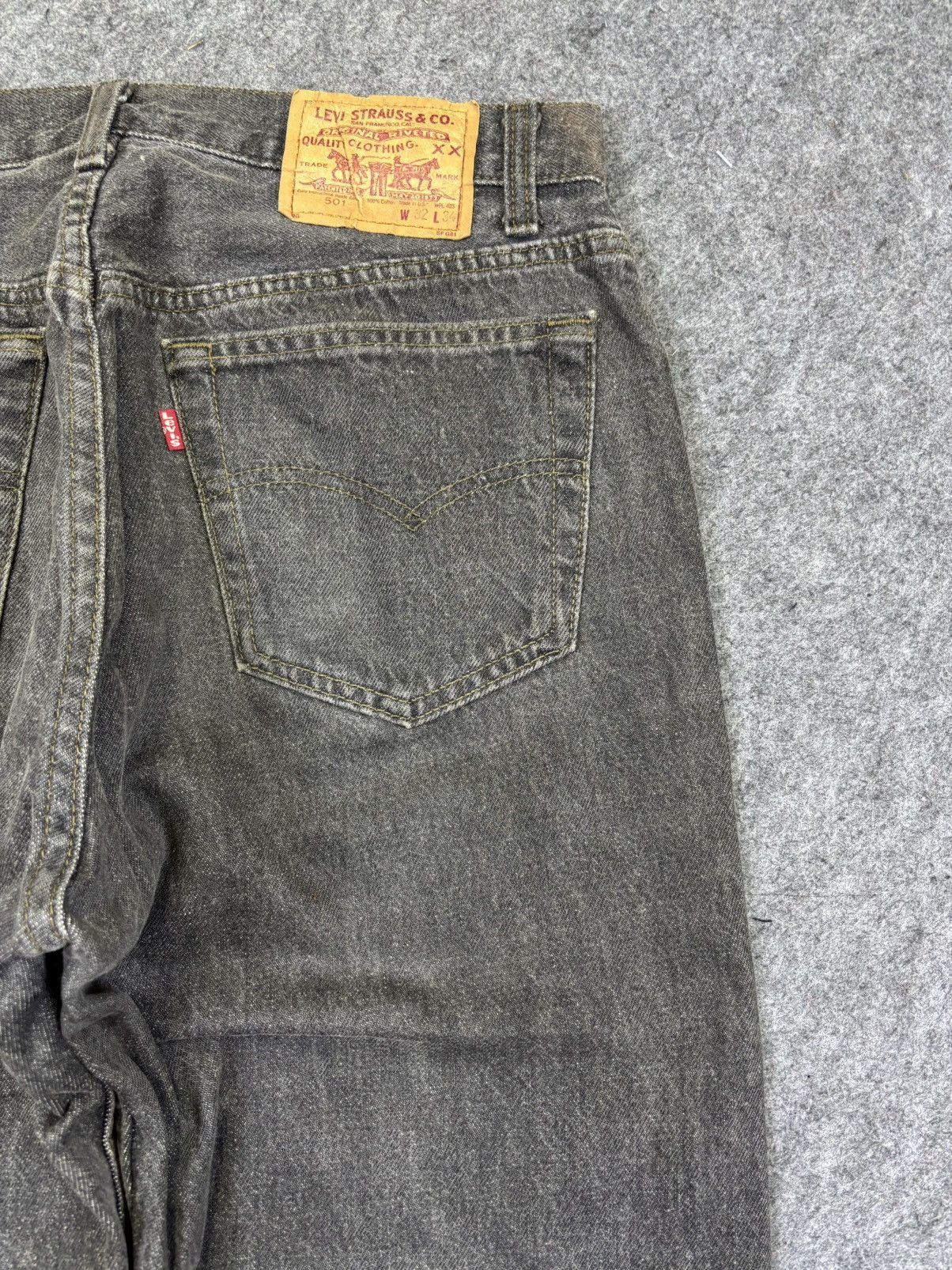 Levi's 💥Archival💥Vintage Levis 501 Iconic Black Wash Denim F962 Size US 30 / EU 46 - 7 Thumbnail