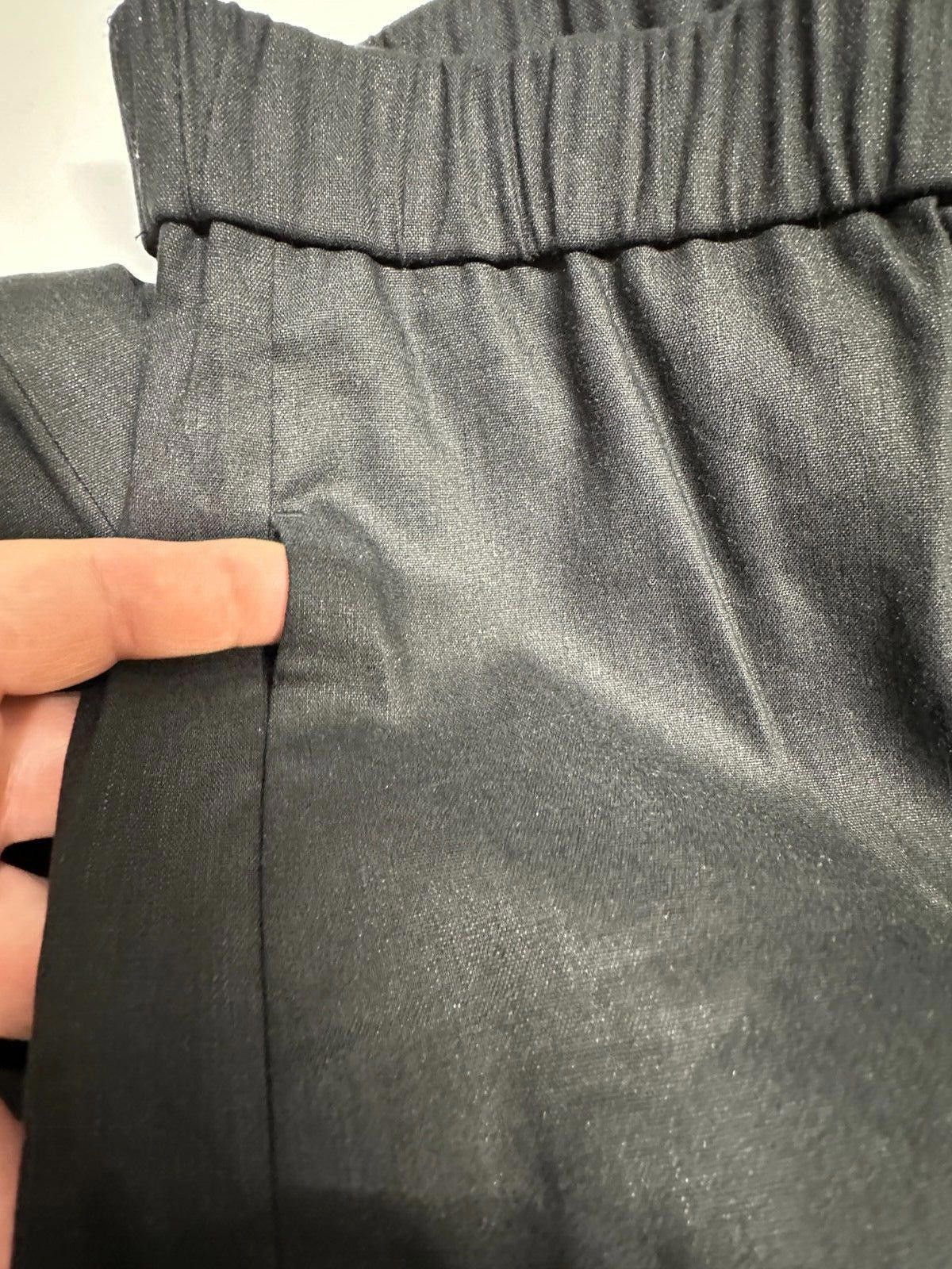 Designer J. Jill Linen stretch Black elastic waist pant Women size Mp Size 32" / US 10 / IT 46 - 8 Thumbnail