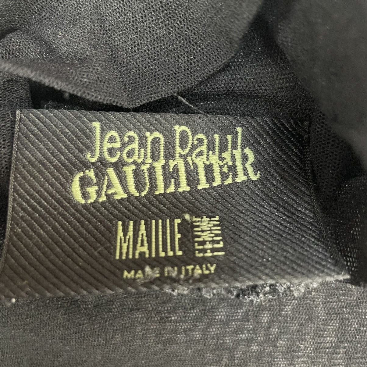 Jean Paul Gaultier 2001 Jean Paul Gaultier Striped Elastic Mesh T-Shirt Vintage Size US M / EU 48-50 / 2 - 8 Thumbnail