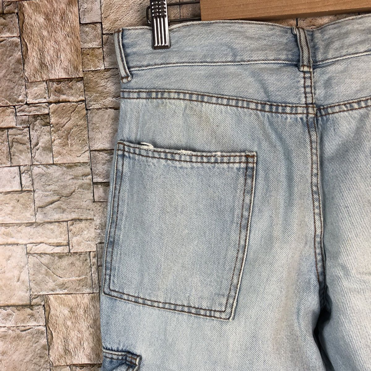 Faded Glory Bershka Blue Cargo Multipocket Joggers Pants #A1173 Size US 28 / EU 44 - 19 Thumbnail