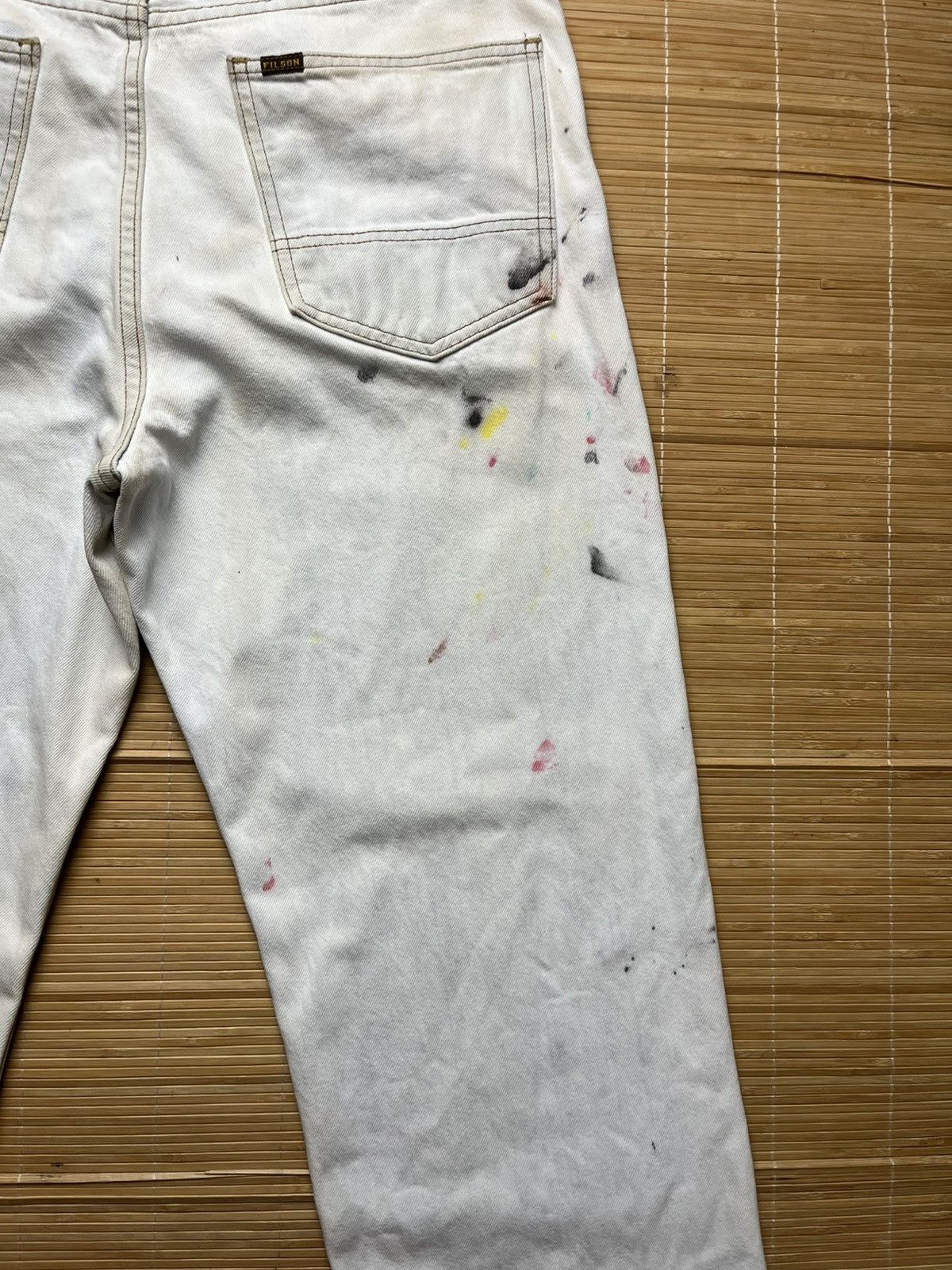 Filson Filson Garment indigo dyed denim paint spater Size US 33 - 14 Thumbnail