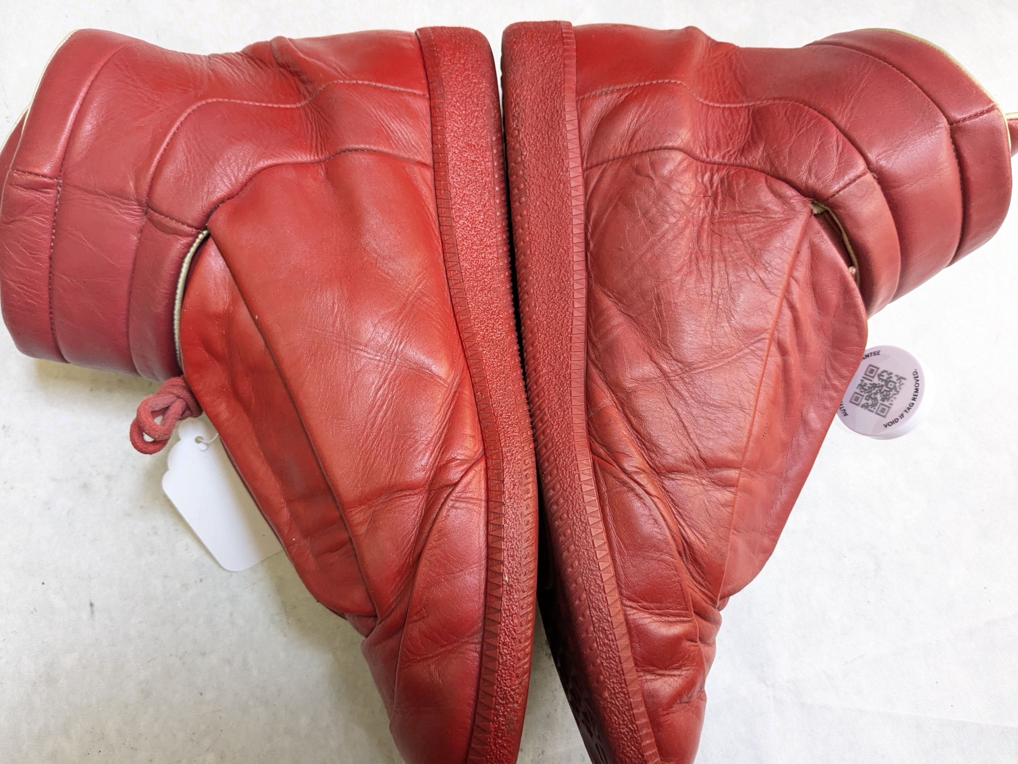 Maison Margiela Maison Margiela Future Sneakers Red 11 44 High Tops Leather Size US 11 / EU 44 - 14 Thumbnail