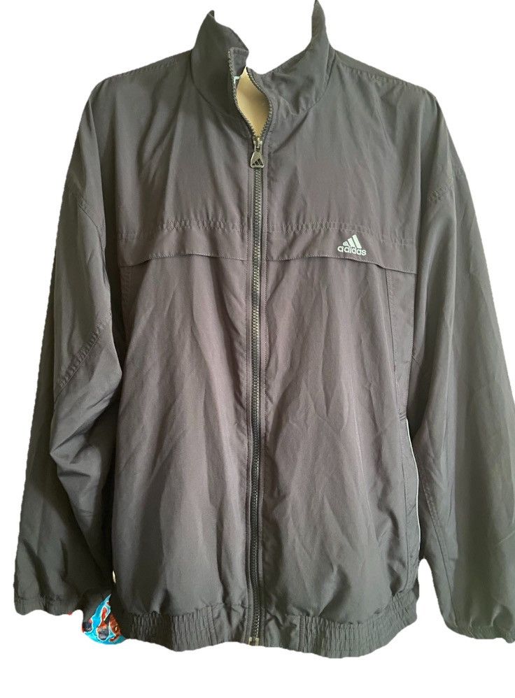 Adidas 2000s black zip up Adidas blue jacket Men’s Size L Size US L / EU 52-54 / 3 - 6 Thumbnail