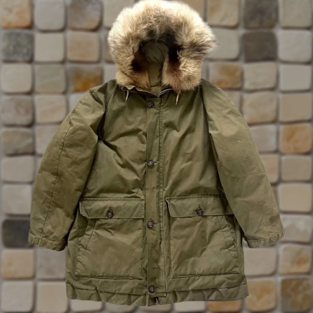 Vintage VINTAGE Comfy Parka Coat Coat Warm Goose Down Puffer Parka Coat Size XL Green Men Wool/Cotton? Size US XL / EU 56 / 4 - 1 Thumbnail