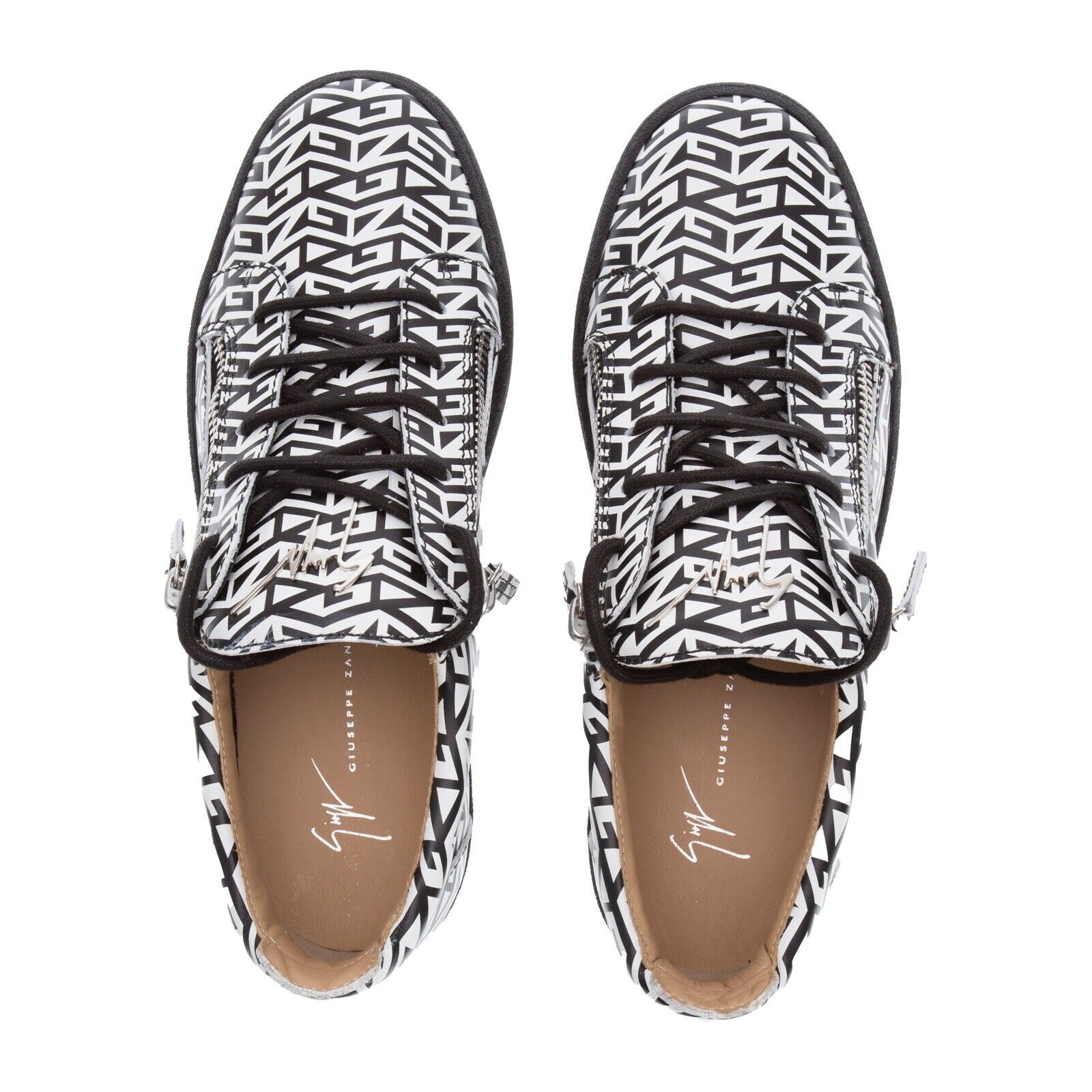 Giuseppe Zanotti Giuseppe Zanotti London Double-Zip Leather Sneakers Size US 10 / EU 43 - 4 Thumbnail