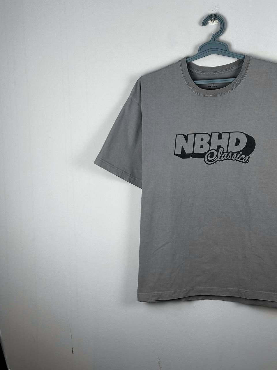 Neighborhood Neighborhood Grey Streetwear Big Logo T Shirt Size US L / EU 52-54 / 3 - 2 Thumbnail