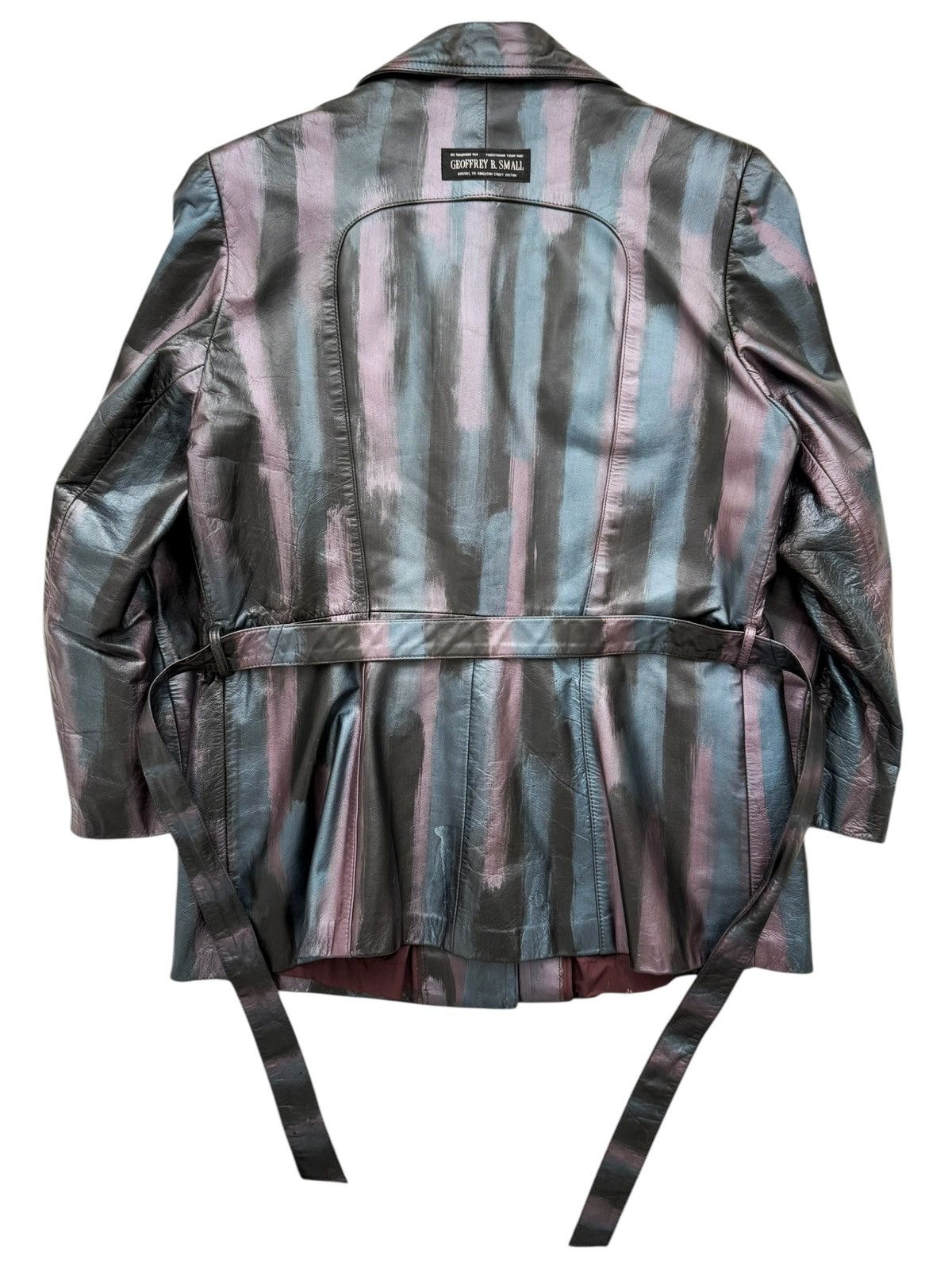 Geoffrey B. Small 1980’s Geoffrey OG Upcycled Hand Painted Leather Jacket Size US M / EU 48-50 / 2 - 2 Thumbnail