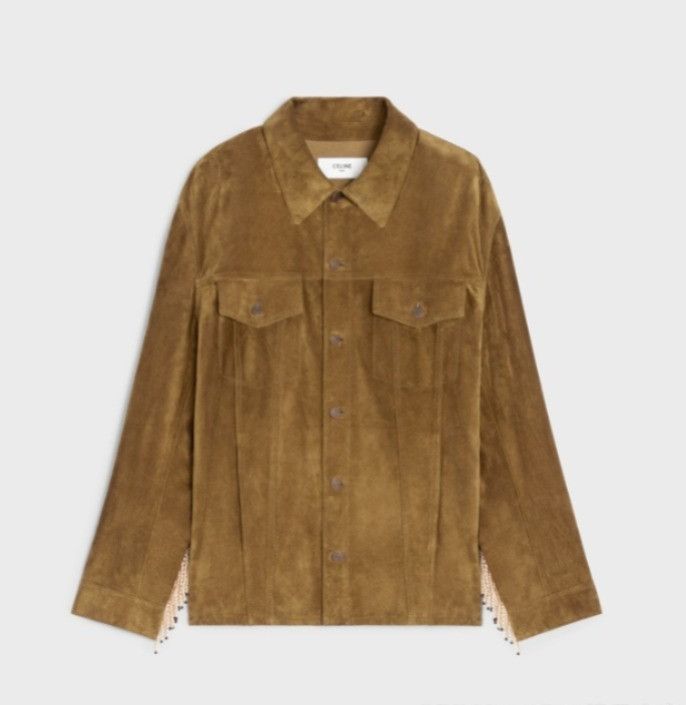 Celine o1bcso1str0125 Trucker Jacket in Bronze Size US S / EU 44-46 / 1 - 2 Thumbnail