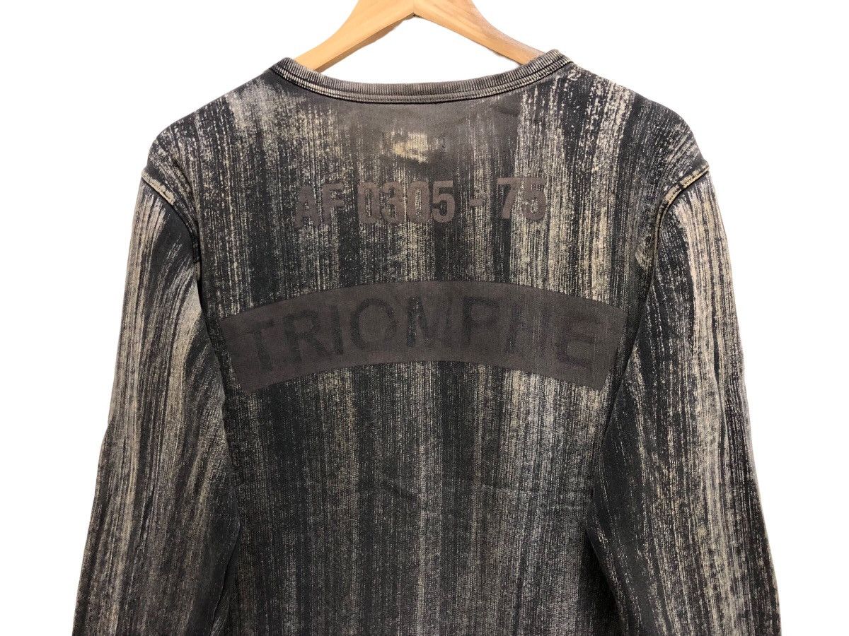 Diesel Y2K 🔥 TRIOMPHE CHROMATIC GREY GRADIENT CYBERPUNK JUMPER Size US M / EU 48-50 / 2 - 8 Thumbnail