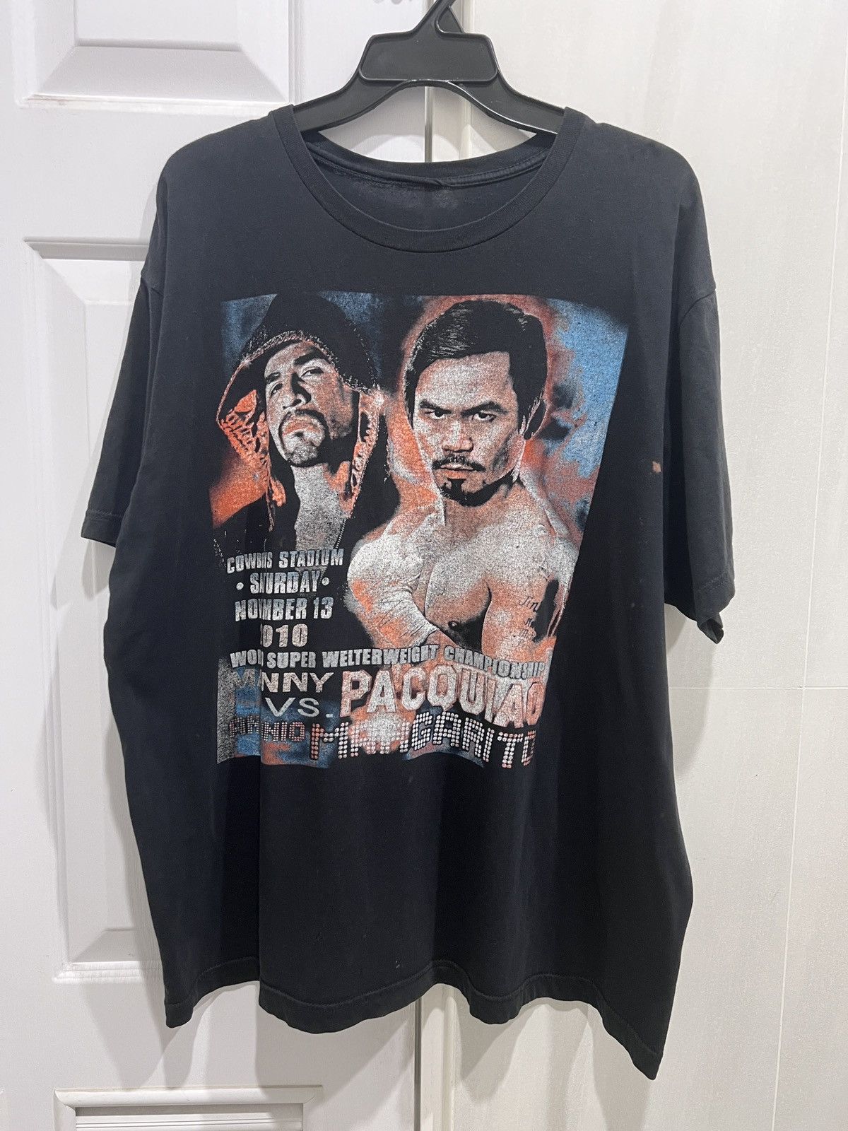 Rap Tees × Vintage Vintage Y2K Manny Pacquiao VS Antoni Margarito Tee Bootleg Size US XL / EU 56 / 4 - 1 Thumbnail
