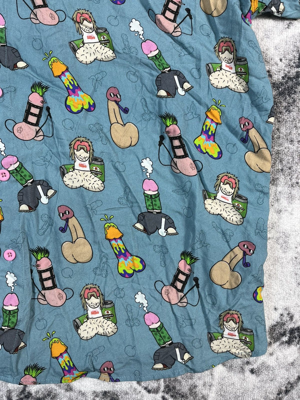 Other Y2K Crazy Graphic Shirt Meme Print Rare Size US XXL / EU 58 / 5 - 7 Thumbnail