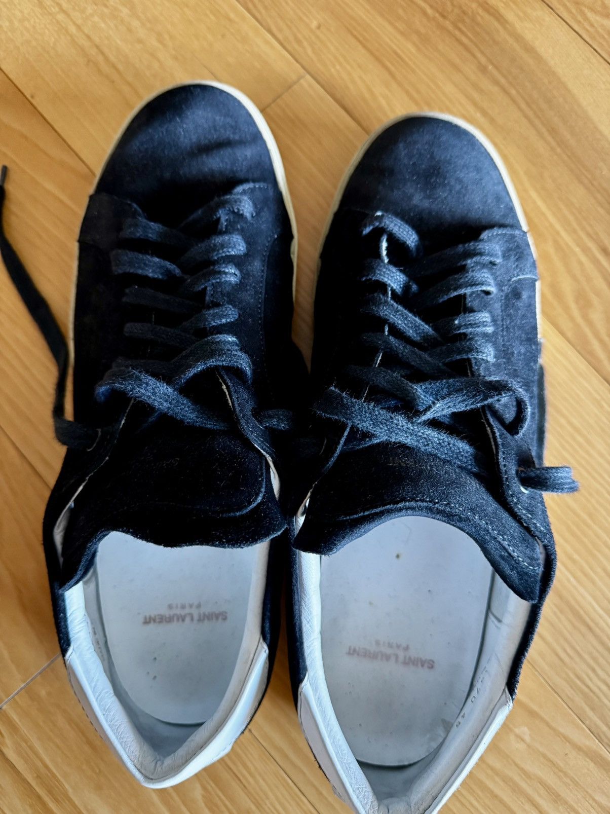 Saint Laurent Paris Saint Laurent SL/06 Court Classic Suede Sneaker Size US 12 / EU 45 - 2 Thumbnail
