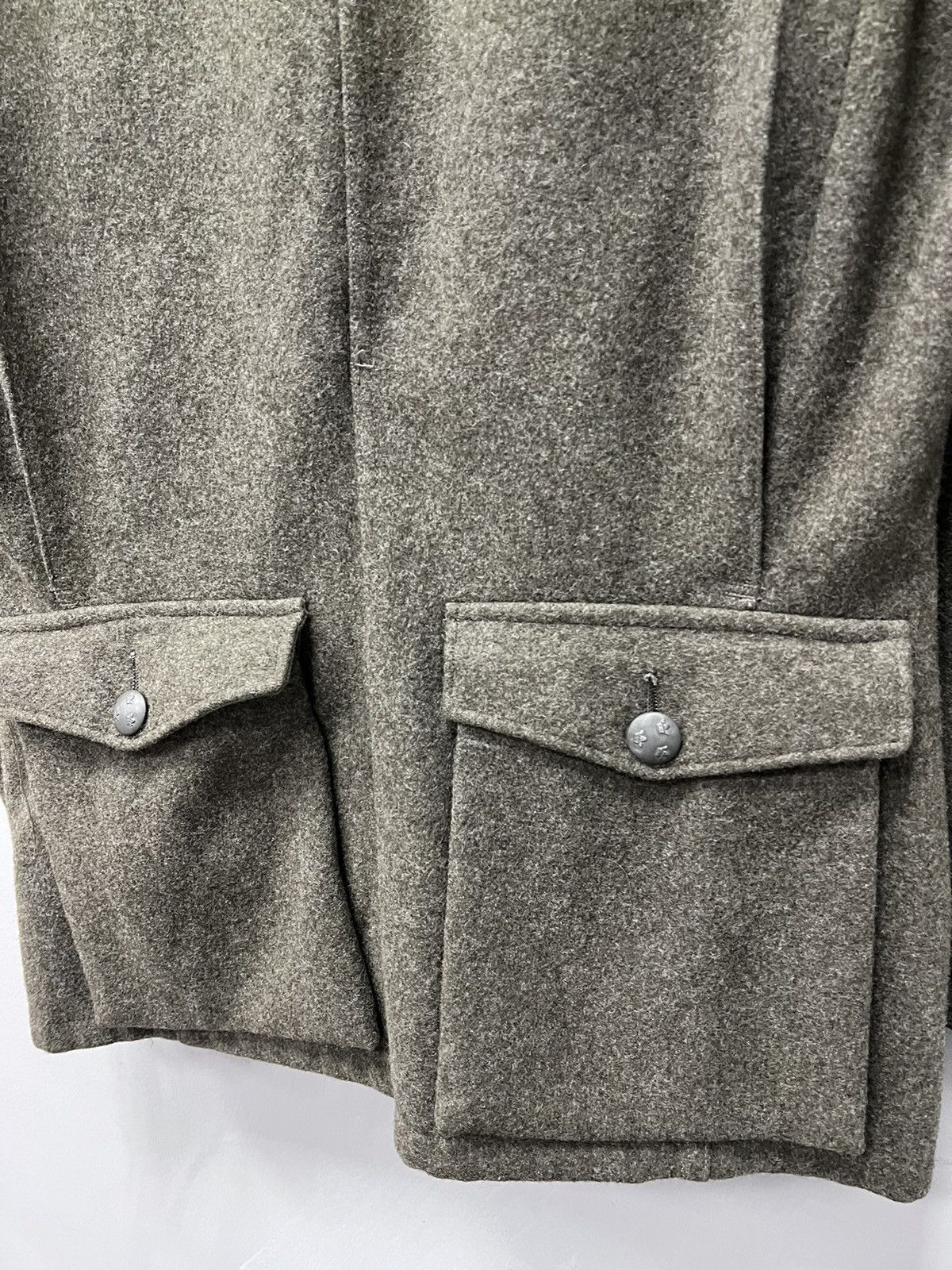 Japanese Brand × Vintage Vintage Wool Jacket Swedish Military 1955 Heavy Jacket Army Size US L / EU 52-54 / 3 - 11 Thumbnail