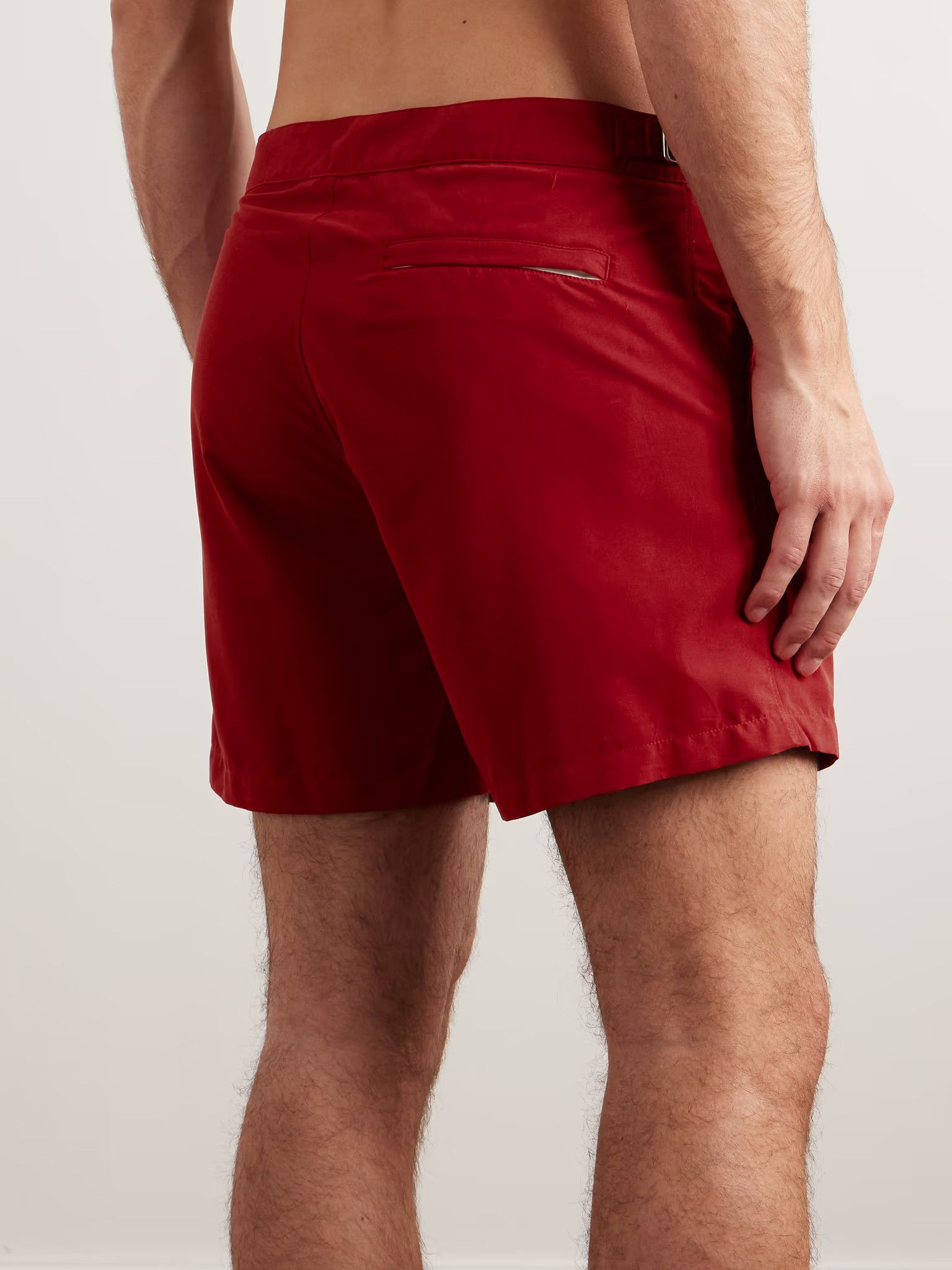 Loro Piana o1srvl11e1024 Schooner Straight Swim Shorts in Red Size US 34 / EU 50 - 3 Thumbnail