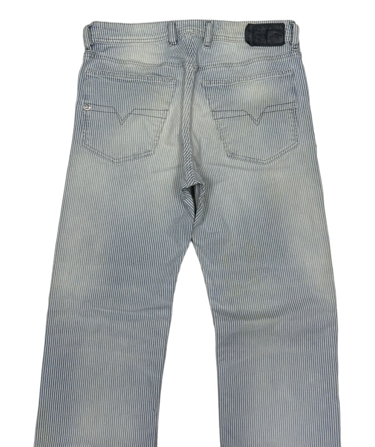 Vintage Diesel Blue Stripe Faded Denim Jeans