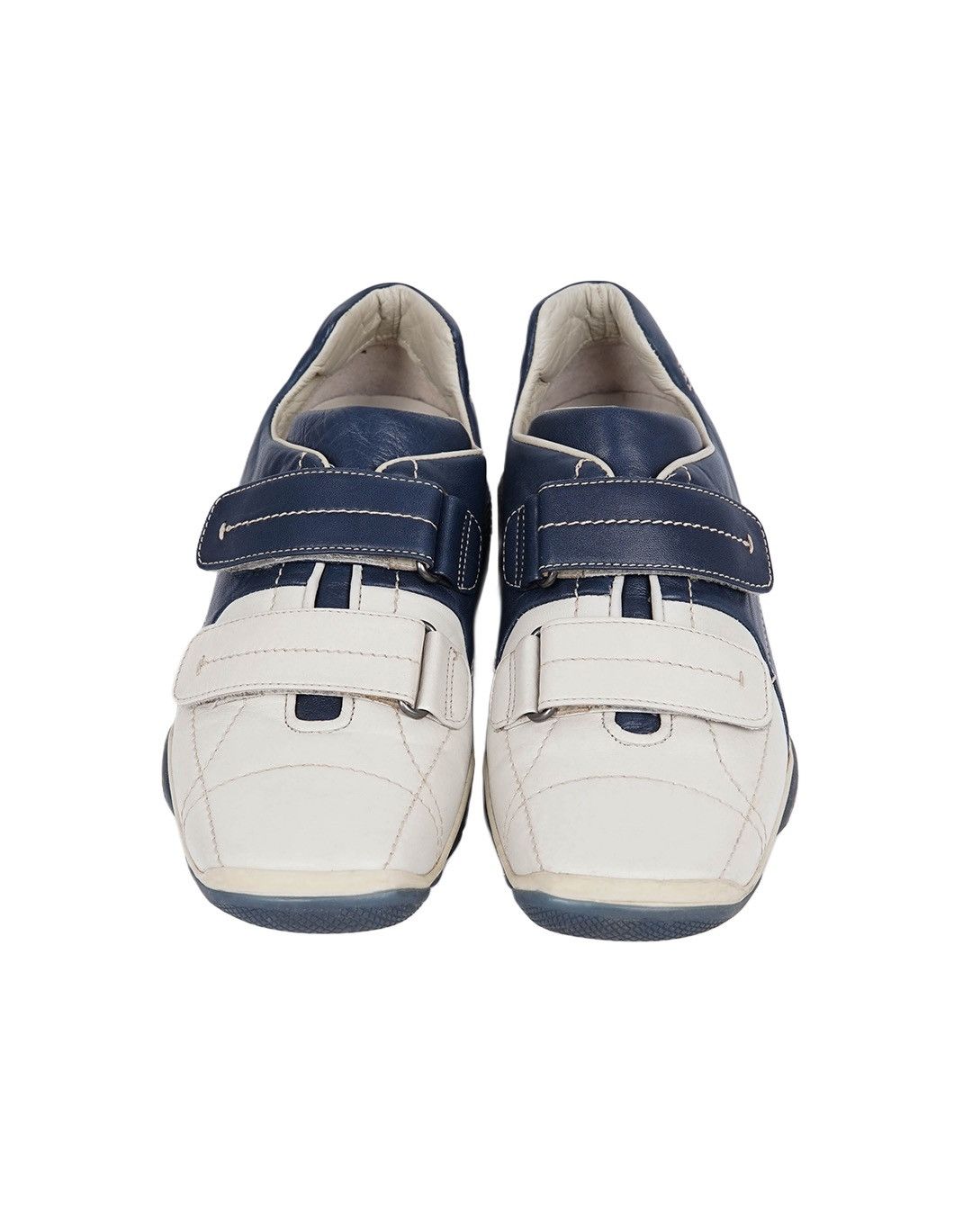 Prada Prada Sport 2001 Leather Sneakers in Navy/Beige Size US 7 / EU 40 - 5 Thumbnail