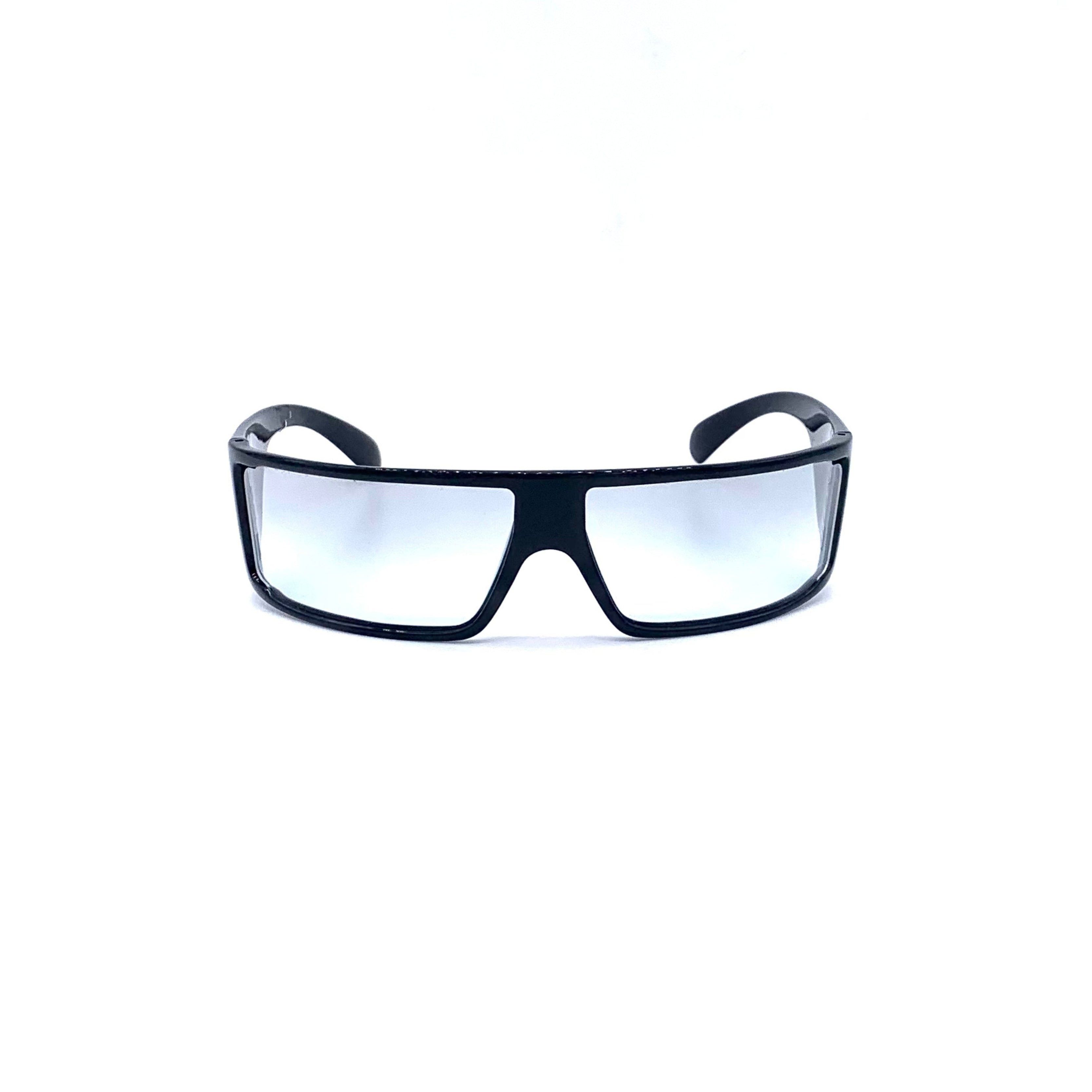 image of Versace Versus Acetate Sunglasses With Clear Lens in Black, Women's