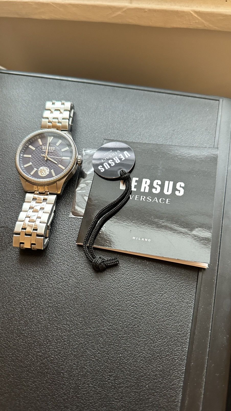 Versus Versace Versace Versus Watch, Men's, Navy Blue, 45MM, Quartz Size ONE SIZE - 4 Thumbnail