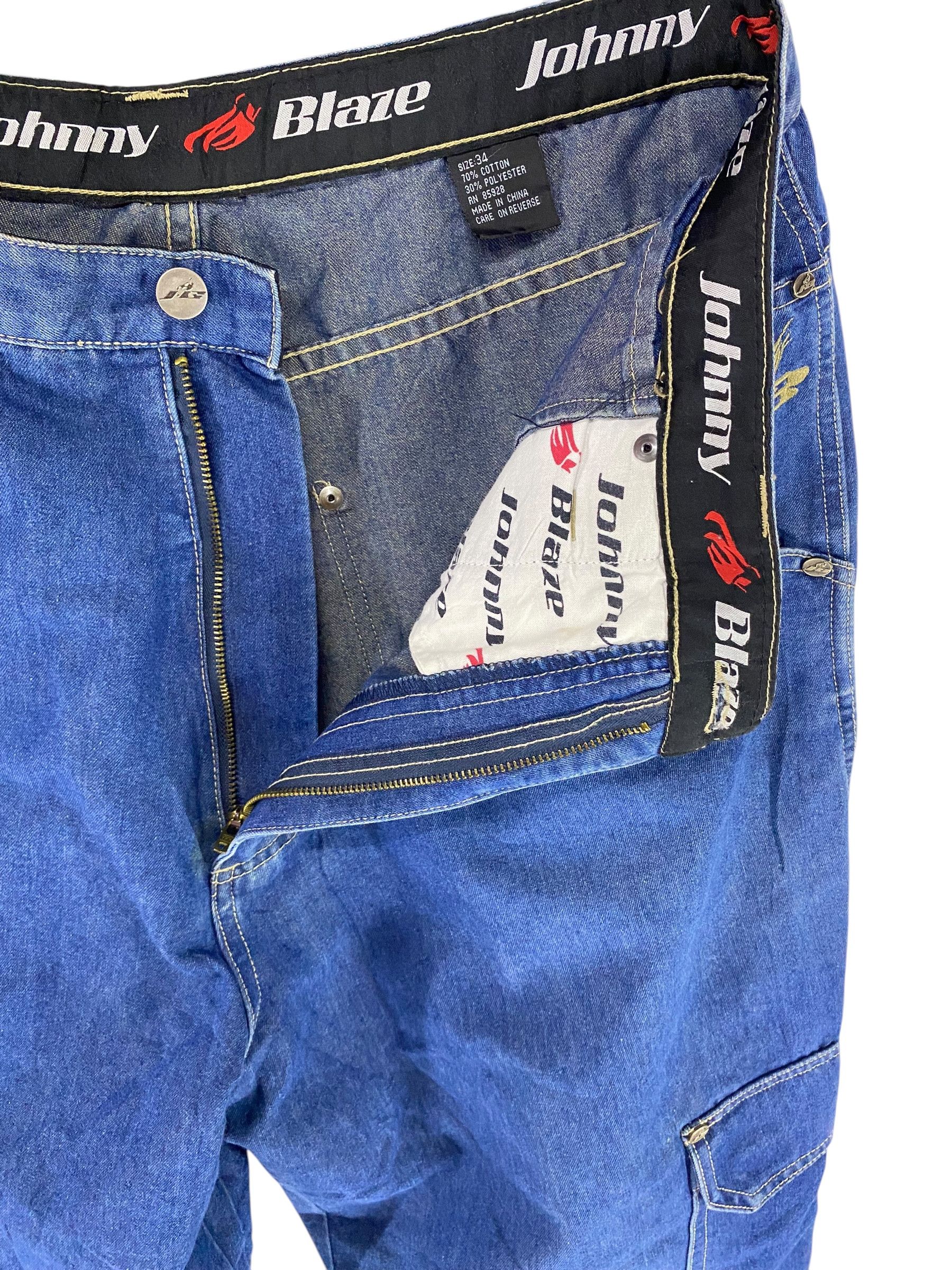 JNCO × Vintage 2000s Johnny Blaze baggy cargo denim pant Size US 35 - 11 Thumbnail