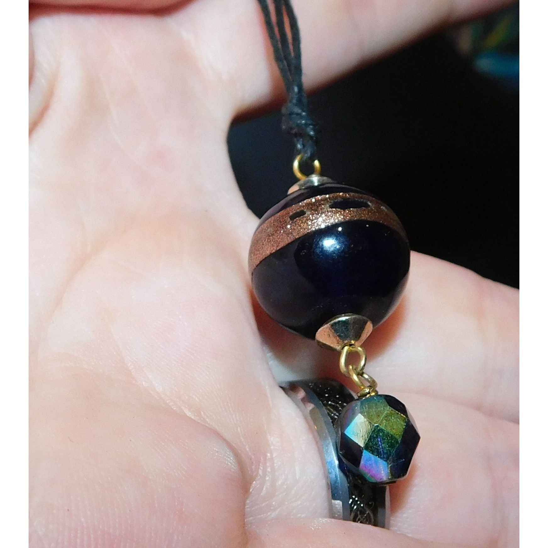 Handmade Simple Handmade Glass Bead Pendant Necklace Size ONE SIZE - 2 Thumbnail