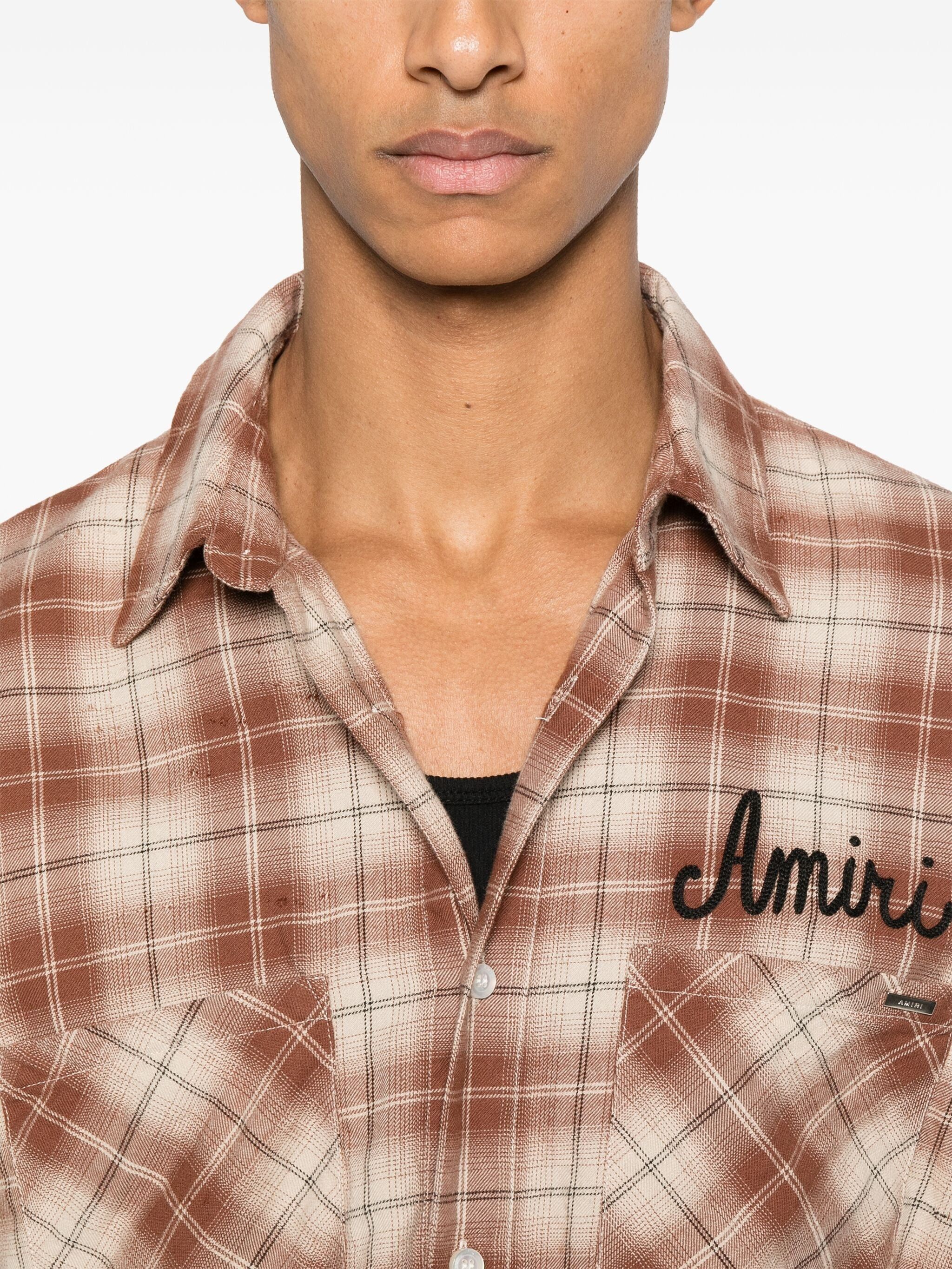 Amiri o1orln1125 Shotgun Flannel Shirt in Multicolor Size US XL / EU 56 / 4 - 6 Thumbnail
