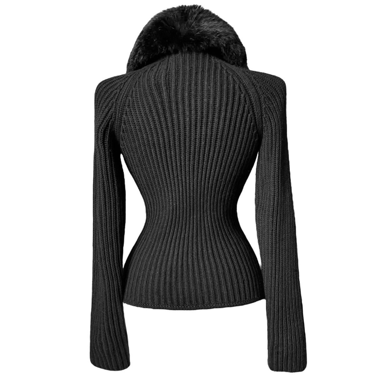 Gucci Iconic Tom Ford for Gucci wool blouse - sweater with a fur Size S / US 4 / IT 40 - 3 Thumbnail
