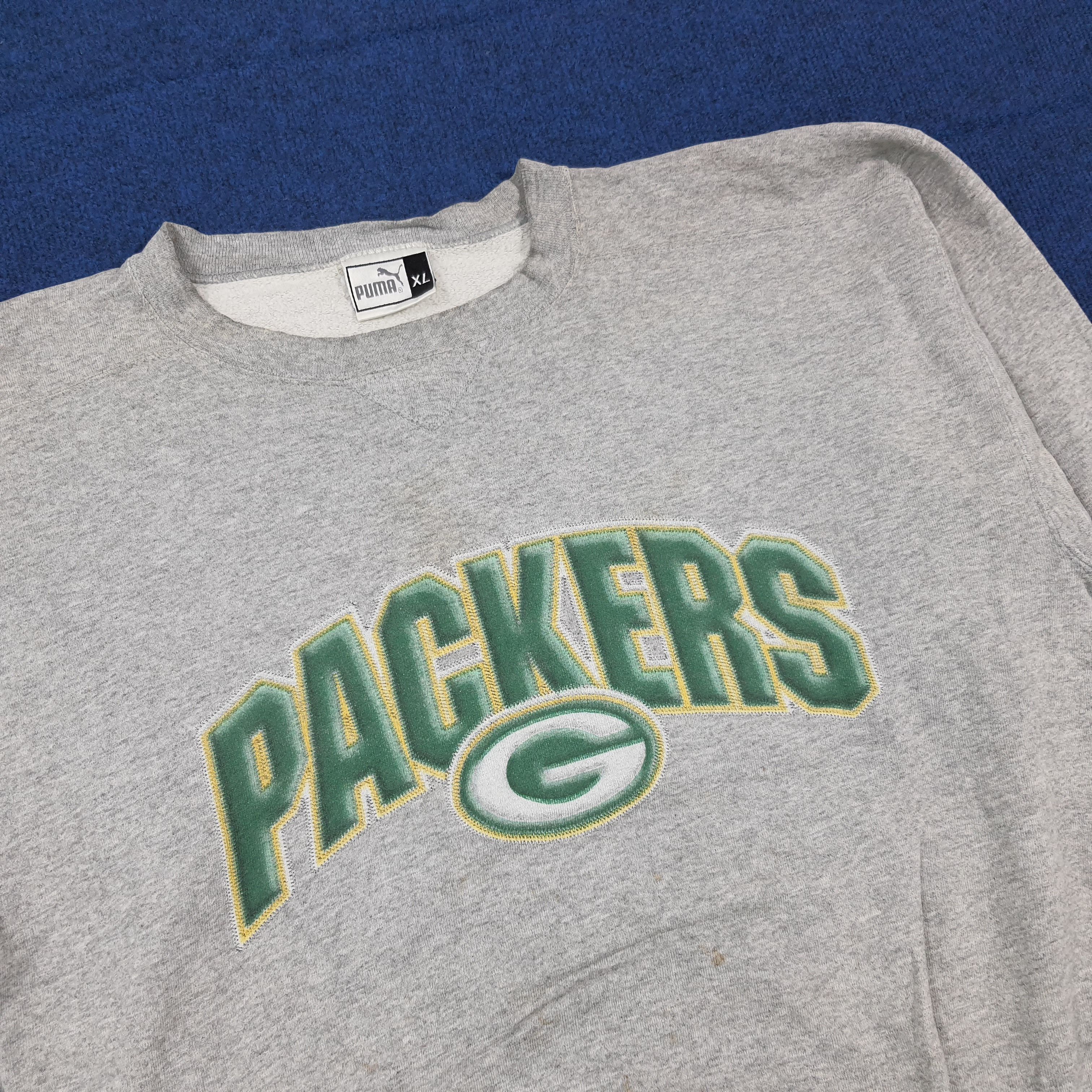 Puma Vintage 90s Puma Green Bay Packers Crewneck C307N12 Size US XL / EU 56 / 4 - 2 Thumbnail