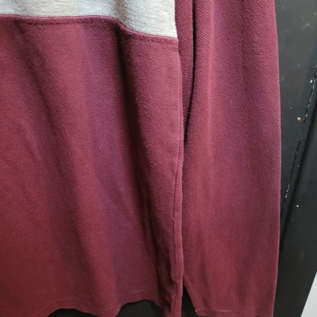 Vans Vans, hoodie, maroon with gray stripe, NWOT, Size Large Size US L / EU 52-54 / 3 - 6 Thumbnail
