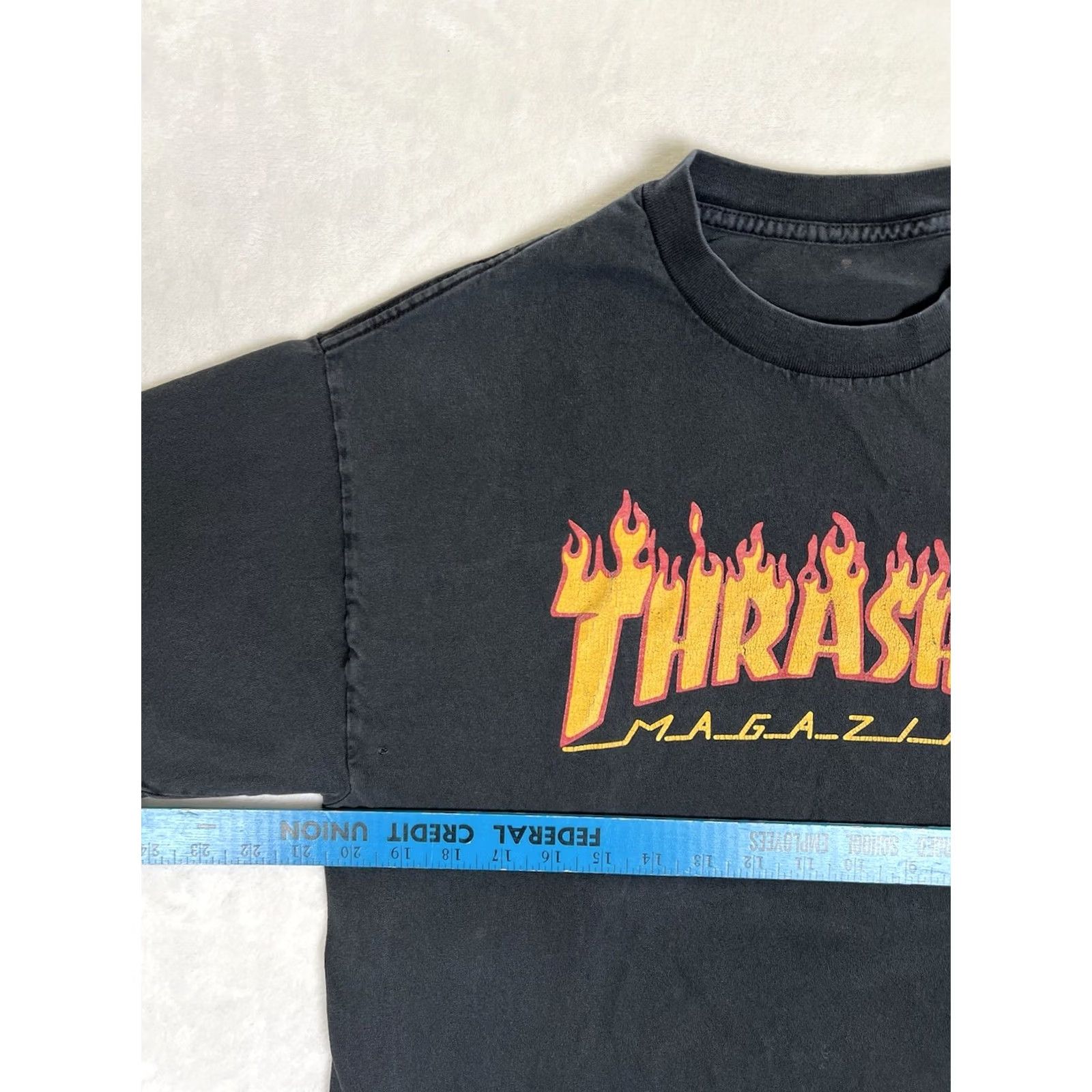 Thrasher VINTAGE Thrasher Magazine T-Shirt M Black Grunge 90s Skater Mens Size M Size US M / EU 48-50 / 2 - 6 Thumbnail