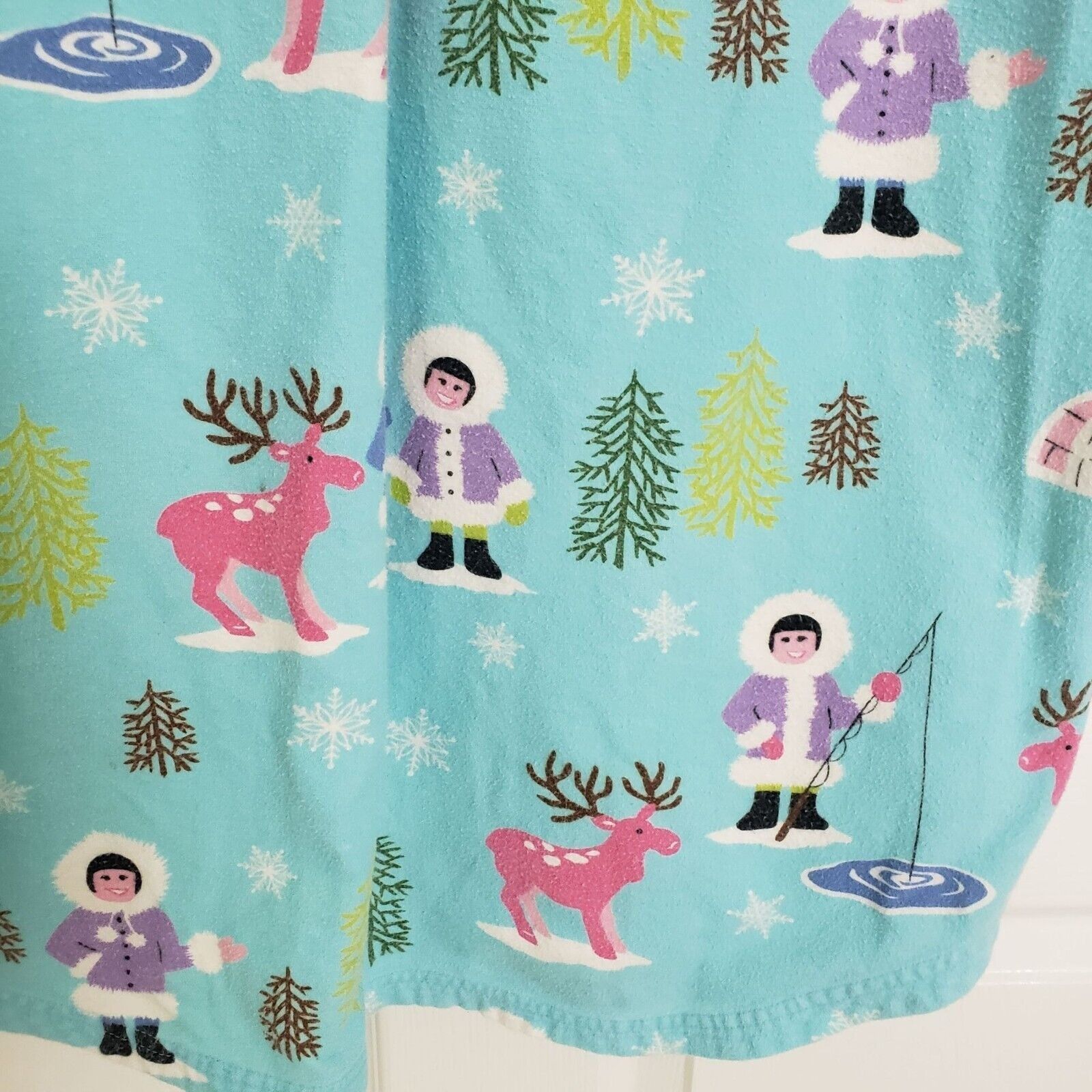 Designer Nick & Nora Eskimo Flannel Sleep Shirt Womens Size XXL Blue Size XXL / US 16-18 / IT 52-54 - 4 Thumbnail