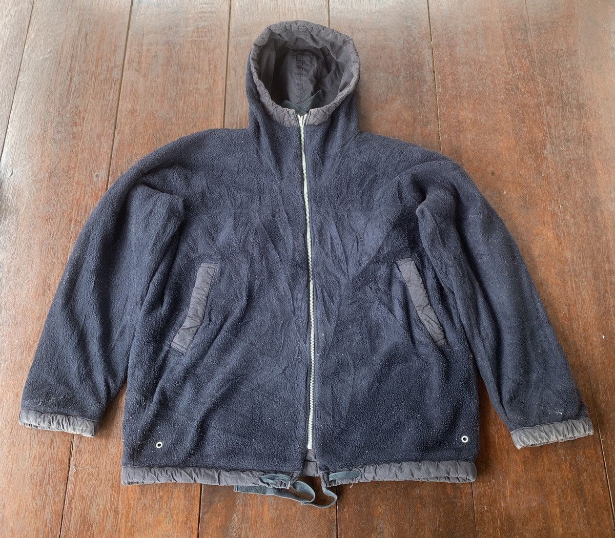 45rpm × Japanese Brand × Vintage 90s Reversible 45rpm Japan hoodie jacket Size US L / EU 52-54 / 3 - 5 Thumbnail