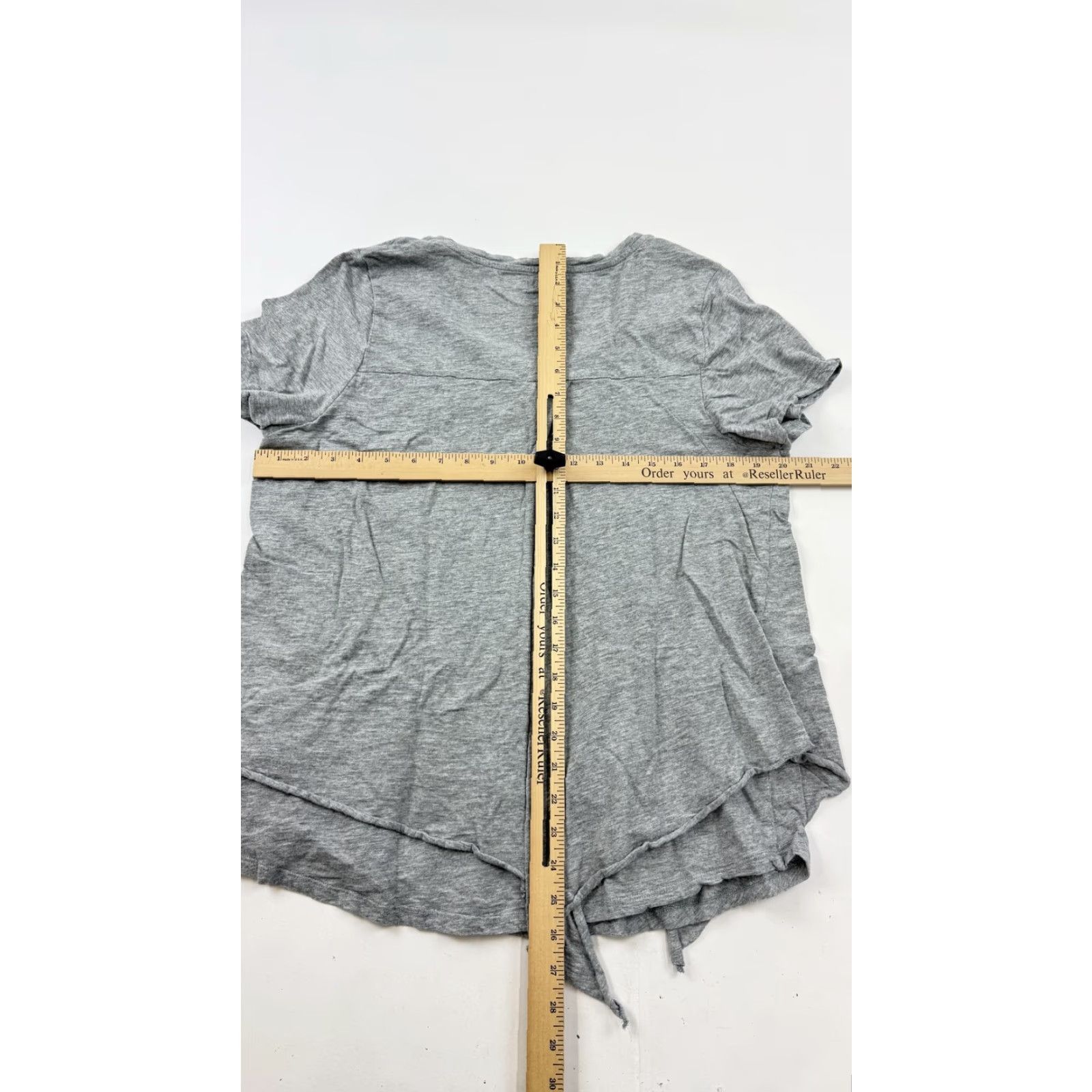Soft Surroundings Soft Surroundings Shirt Womens 1X Gray Cotton Top Asymmetrical Layered Hem Size XL / US 12-14 / IT 48-50 - 5 Thumbnail