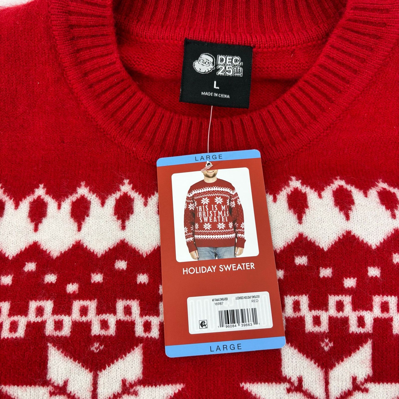 Other Dec 25 Red This Is My Christmas Sweater Mens Size Large Size US L / EU 52-54 / 3 - 3 Thumbnail