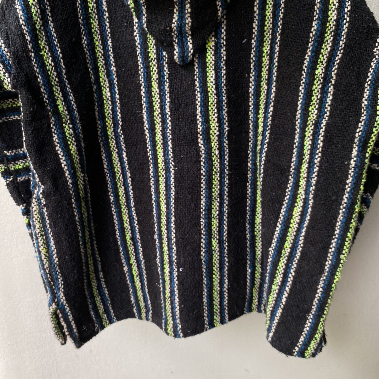 Vintage Black & Green Striped Baja Hoodie Size US M / EU 48-50 / 2 - 6 Thumbnail