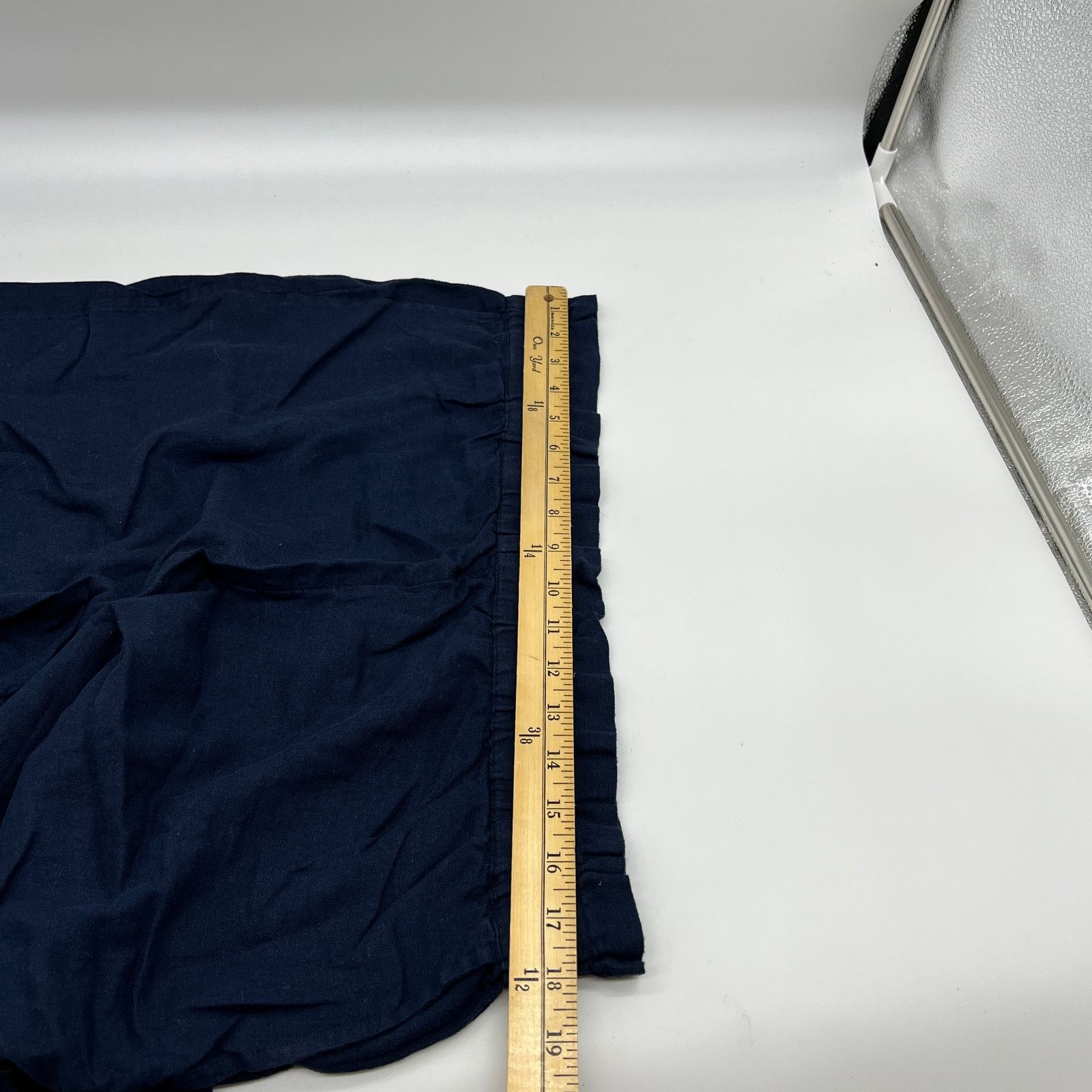 Other J Jason Wu Linen Pull-On Shorts Marine Blue Large Size 30" / US 8 / IT 44 - 5 Thumbnail