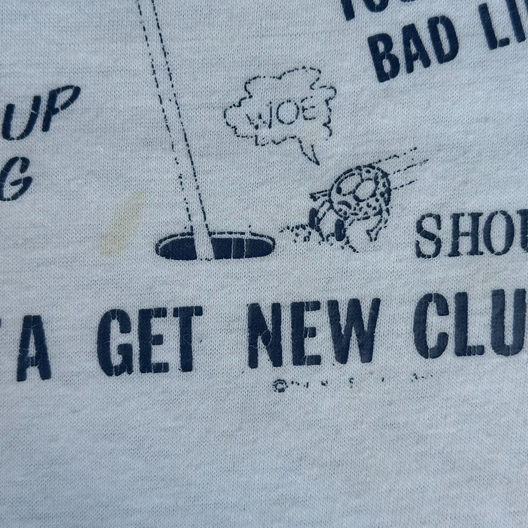 Vintage Vintage 80s Golf Excuses Raglan T-Shirt Single Stitch Humor Size US M / EU 48-50 / 2 - 3 Thumbnail