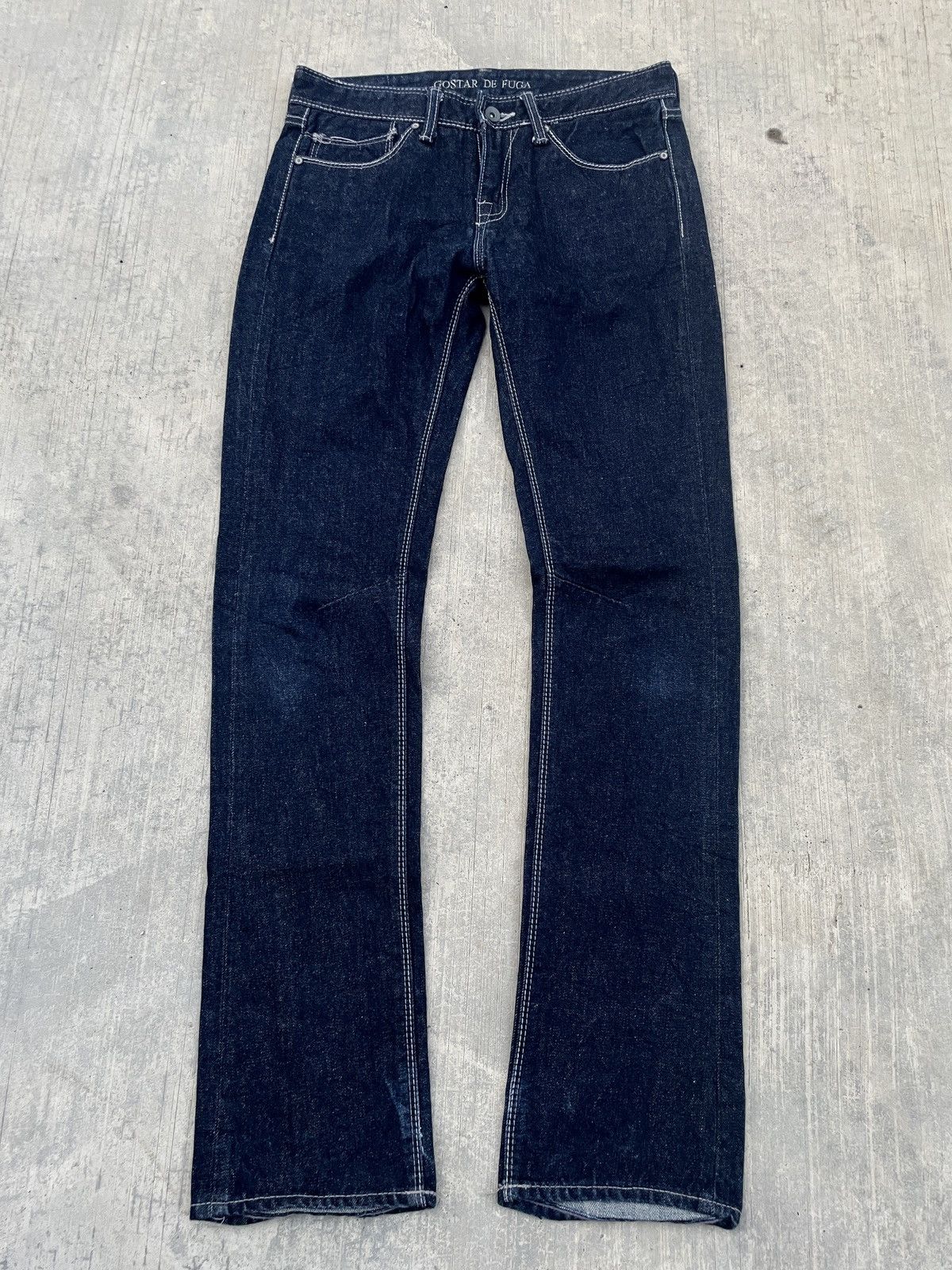 GOSTAR DE FUGA 2000s JAPANESE BRAND FUGA RAW DENIM SLIM Size US 30 / EU 46 - 1 Thumbnail