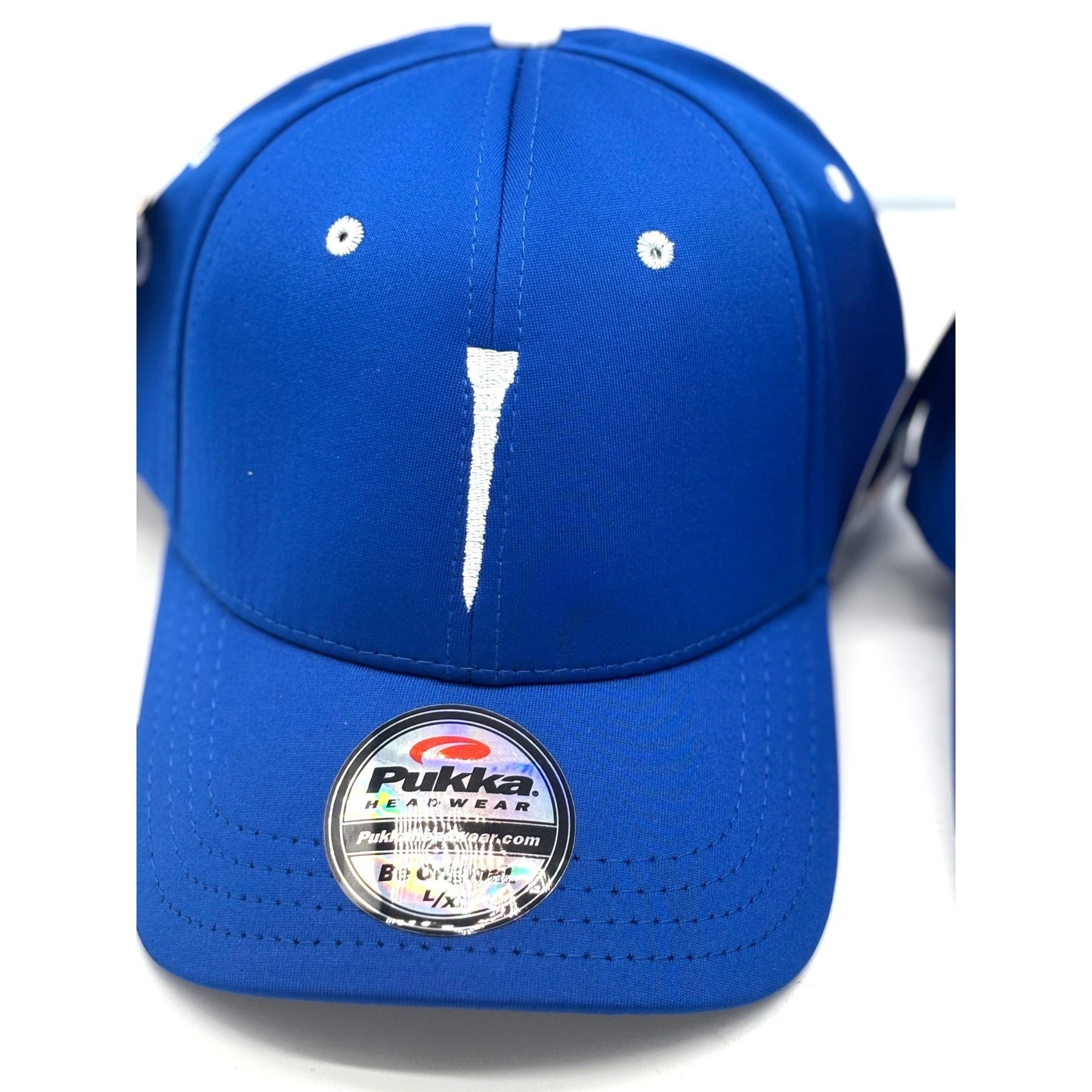 Other Pukka Tee-Embroidered, Stretch Fit Golf Cap/ Hat, Blue, Sz Size ONE SIZE - 1 Thumbnail