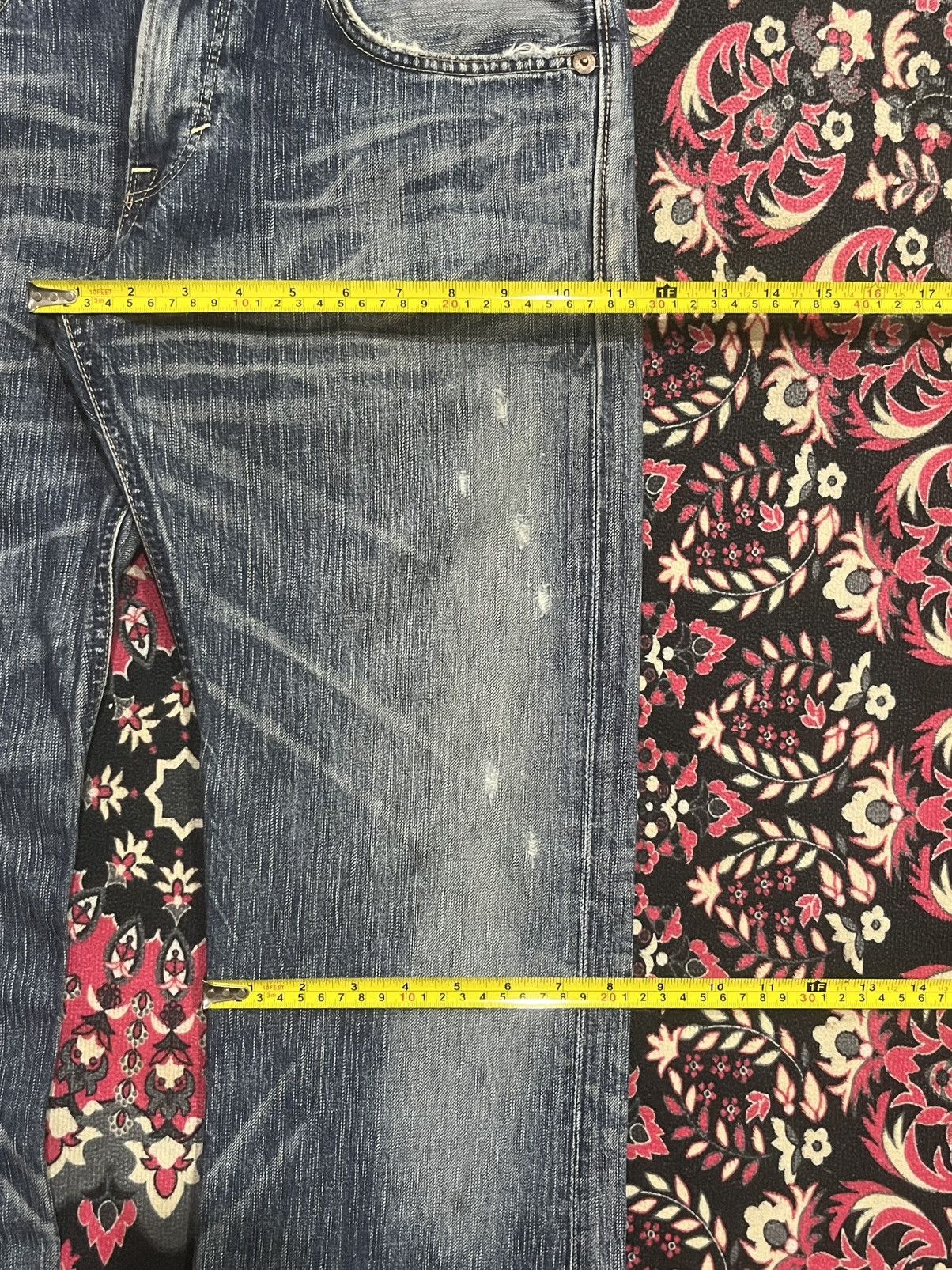 Tornado Mart ⚡️Flare⚡️Vintage Edwin Blue Trip Whiskering Blue Washed Jeans Size US 30 / EU 46 - 15 Thumbnail