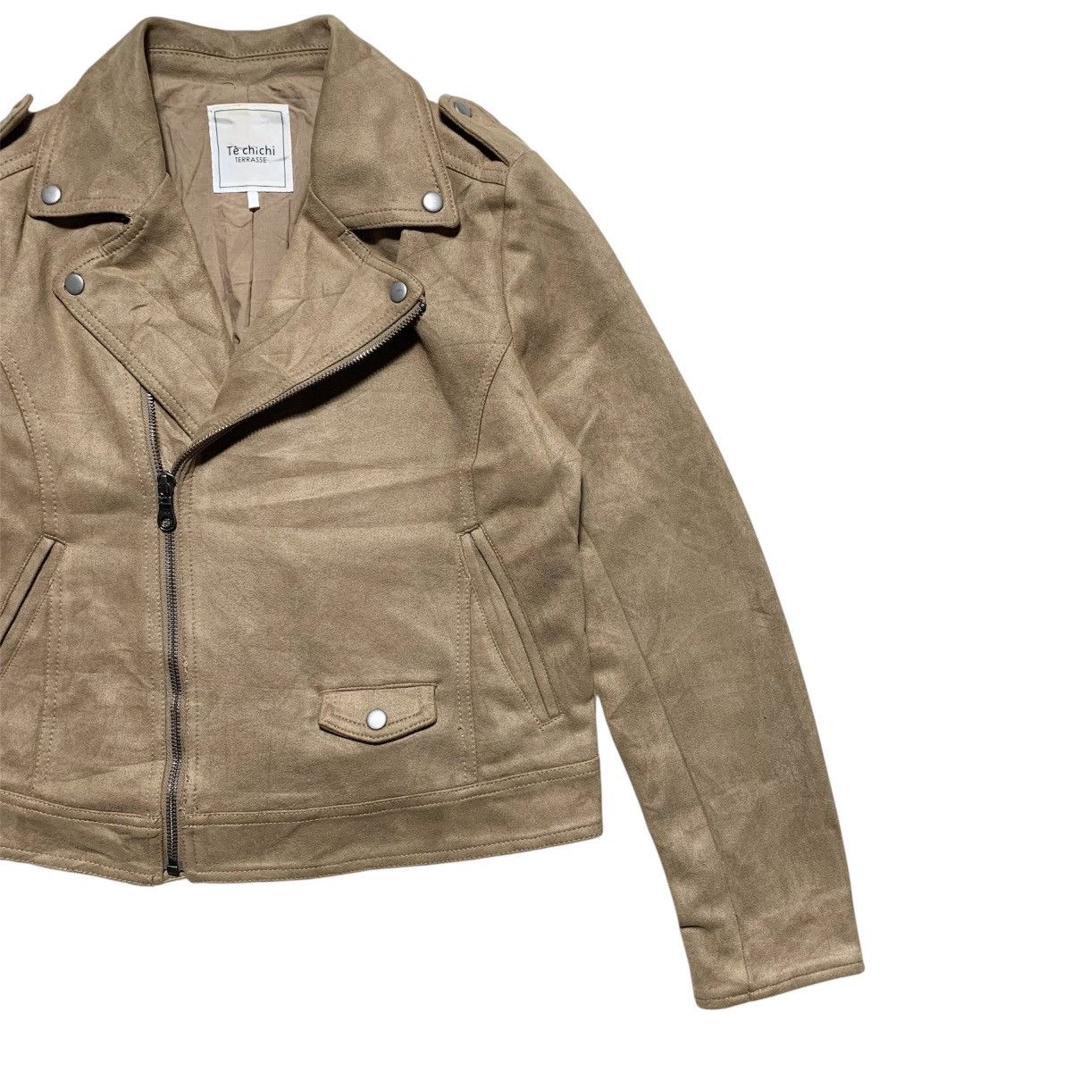 Japanese Brand Te Chichi Terrasse Suede Asymmetrical Lgb Style Jacket Size S / US 4 / IT 40 - 4 Thumbnail