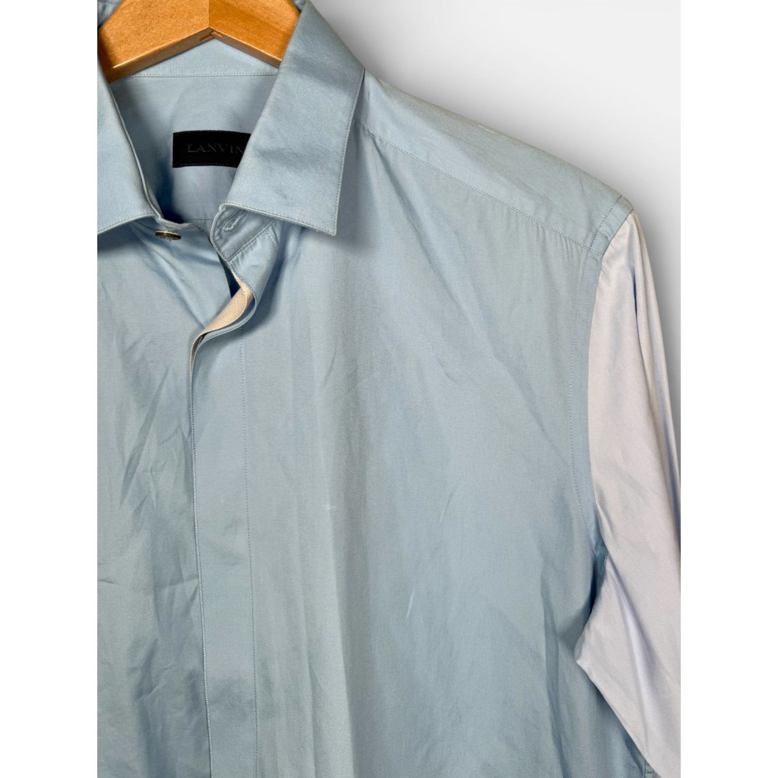 Lanvin Lanvin Colorblock Button Down Shirt size 40/15 3/4 Size US M / EU 48-50 / 2 - 8 Thumbnail