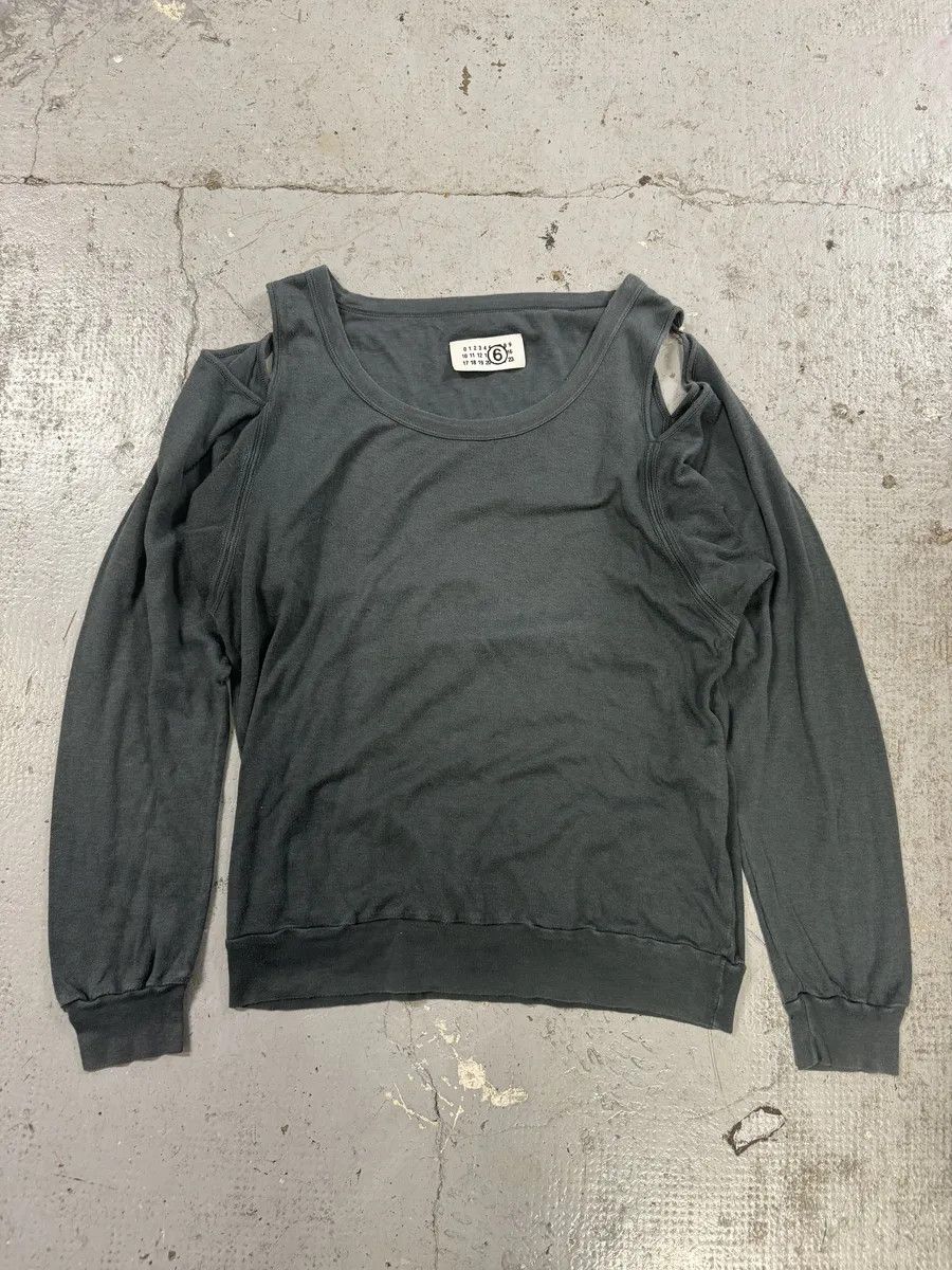 Maison Margiela 2000s Maison Margiela MM6 Olive Tank Top Longsleeves Size M / US 6-8 / IT 42-44 - 5 Thumbnail