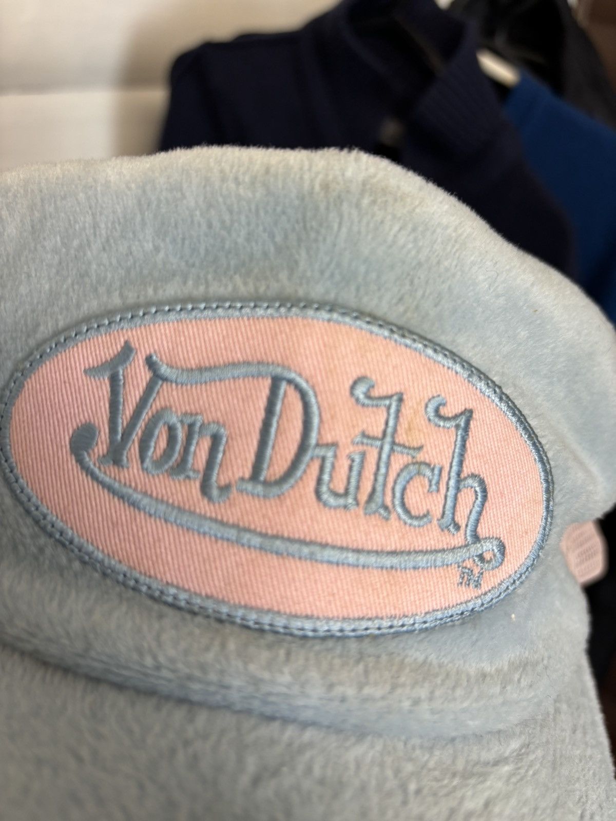 Vintage × Von Dutch Vintage Y2K Von Dutch Fleece Tracker Cap hype Size ONE SIZE - 3 Thumbnail