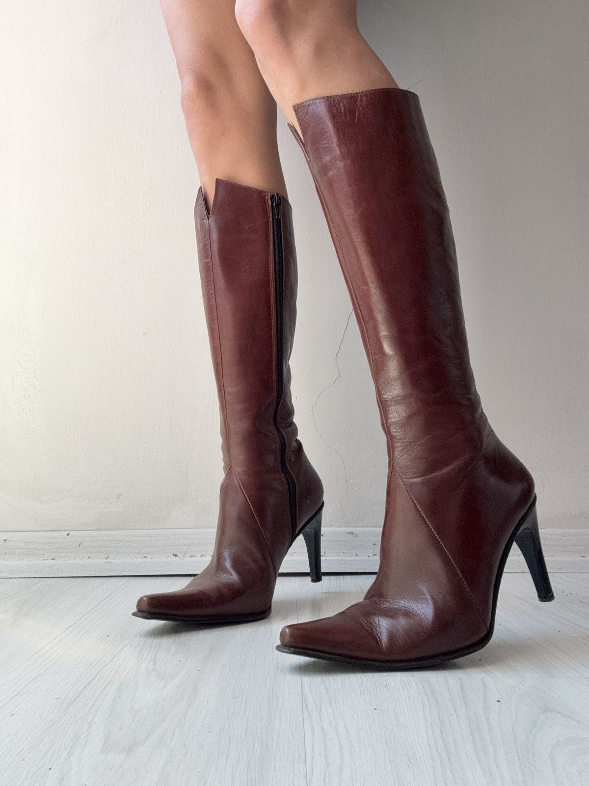 Vintage y2k leather boots Size US 6.5 / IT 36.5 - 2 Thumbnail