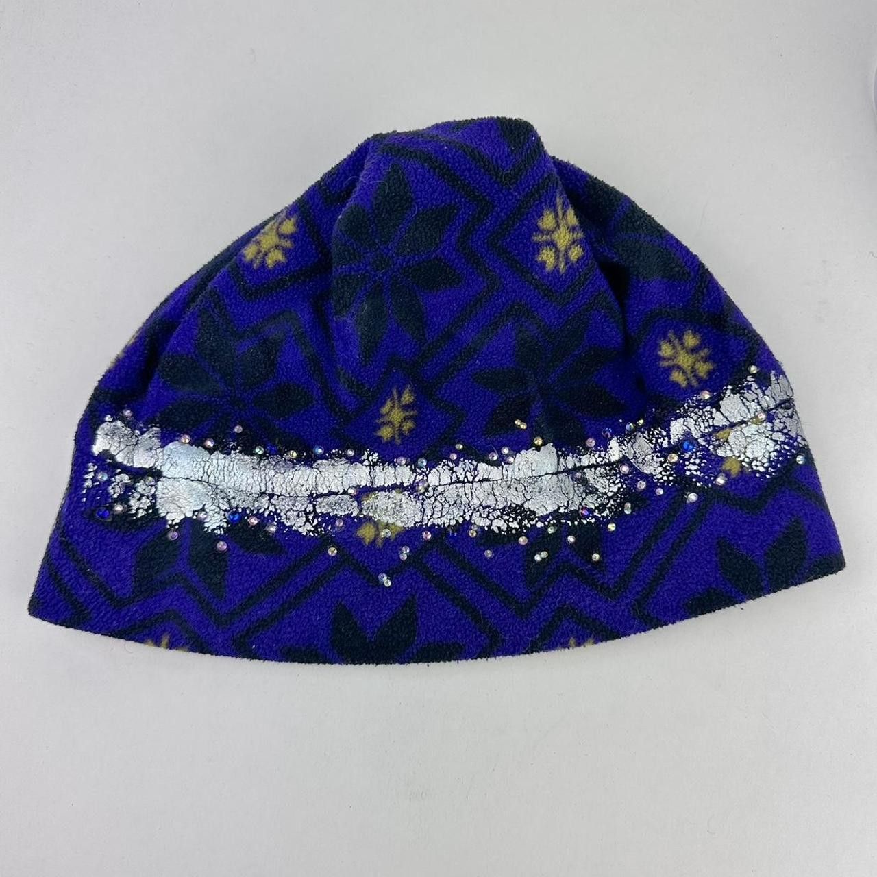 Columbia ASTROBOI* PURPLE FAIR ISLES FLEECE RHINESTONE BEANIE Size ONE SIZE - 4 Thumbnail