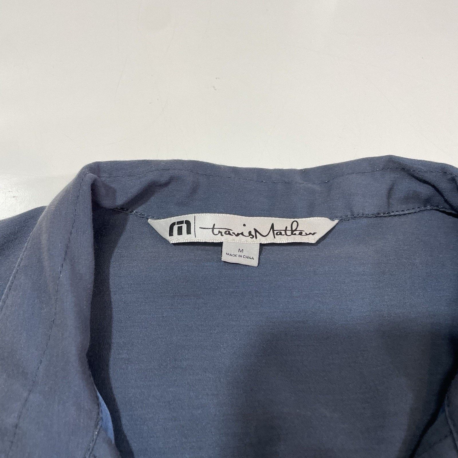 TravisMathew TRAVIS MATHEW Men's Steel Blue Mock Neck Zip Jacket Size M Size US M / EU 48-50 / 2 - 6 Thumbnail